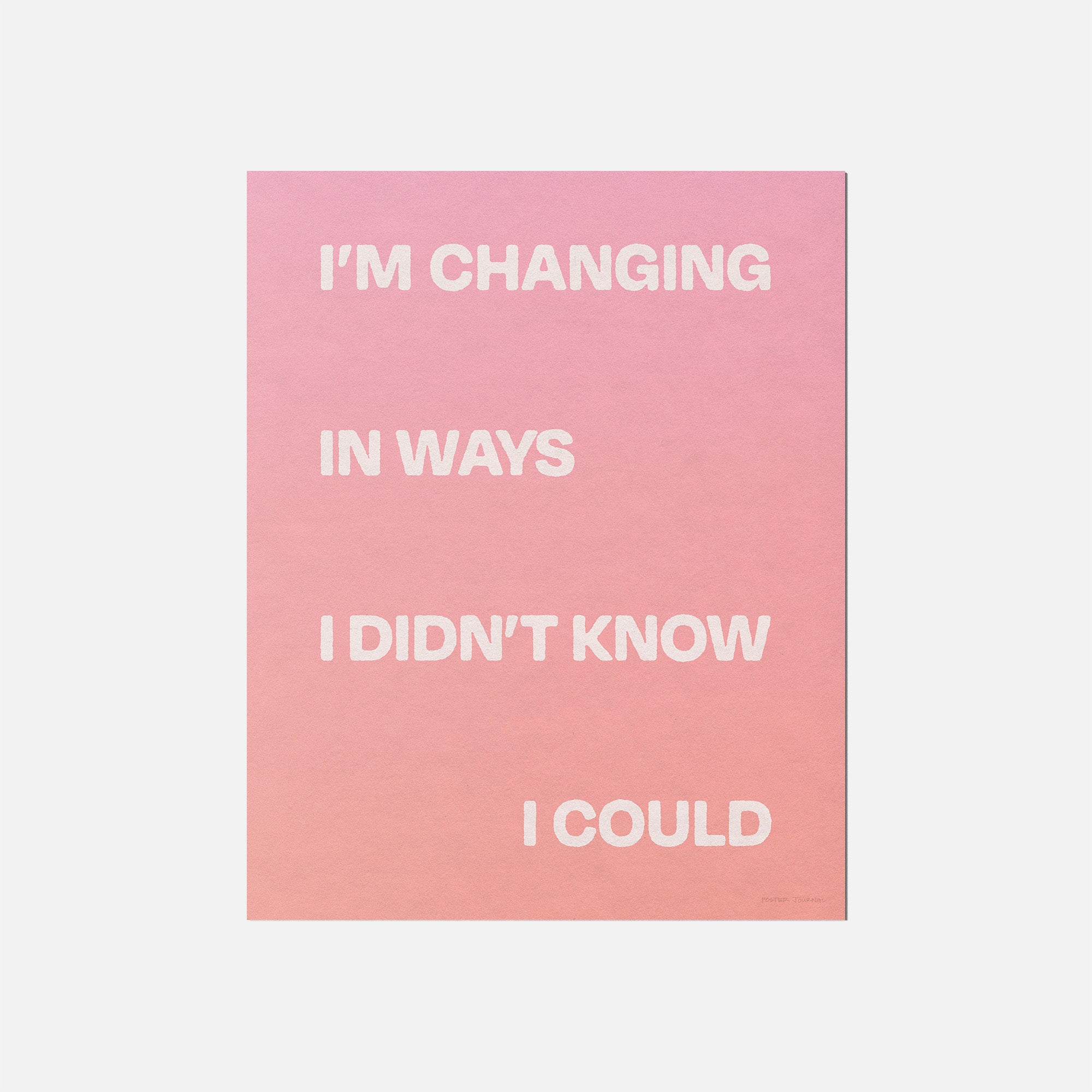 CHANGING PRINT