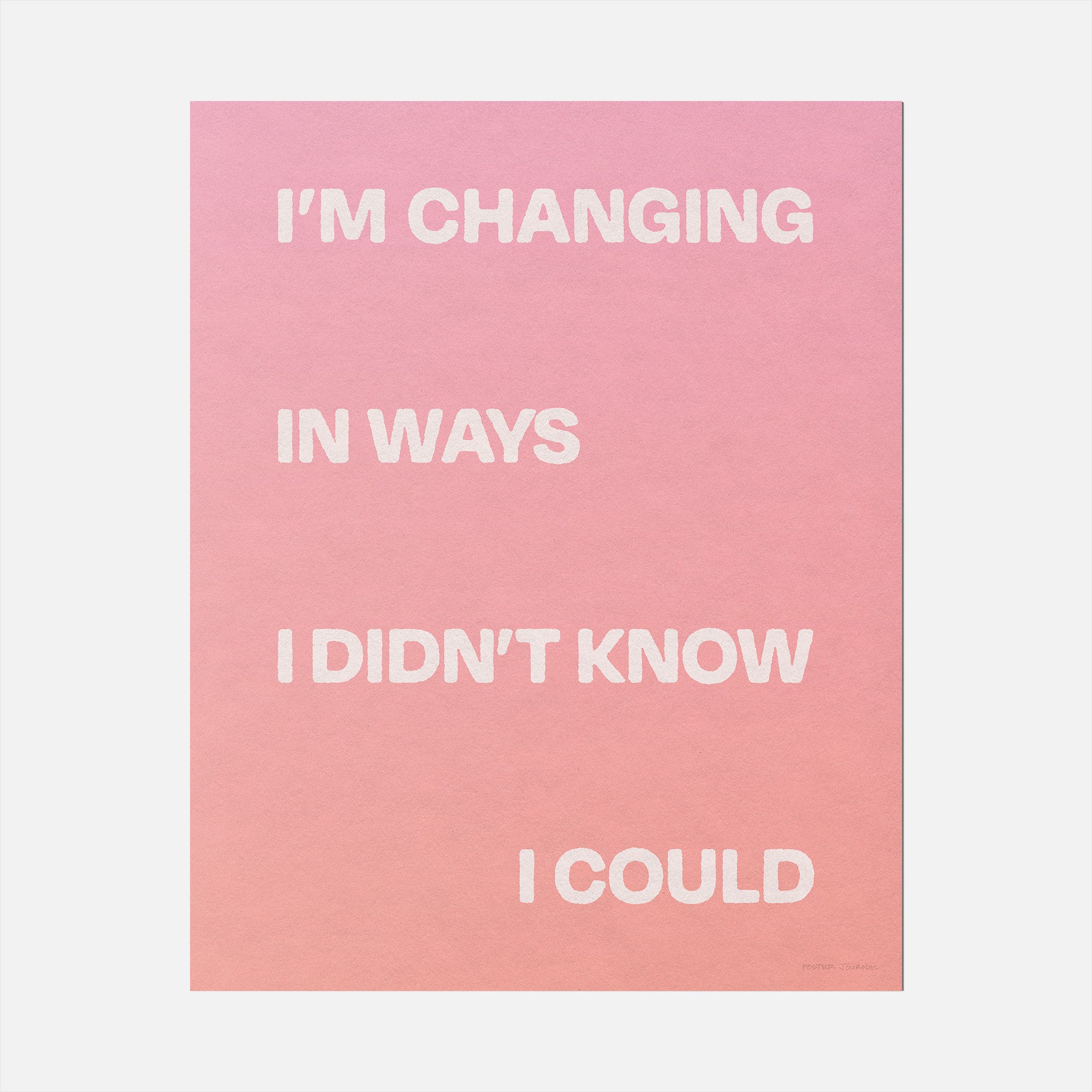 CHANGING PRINT