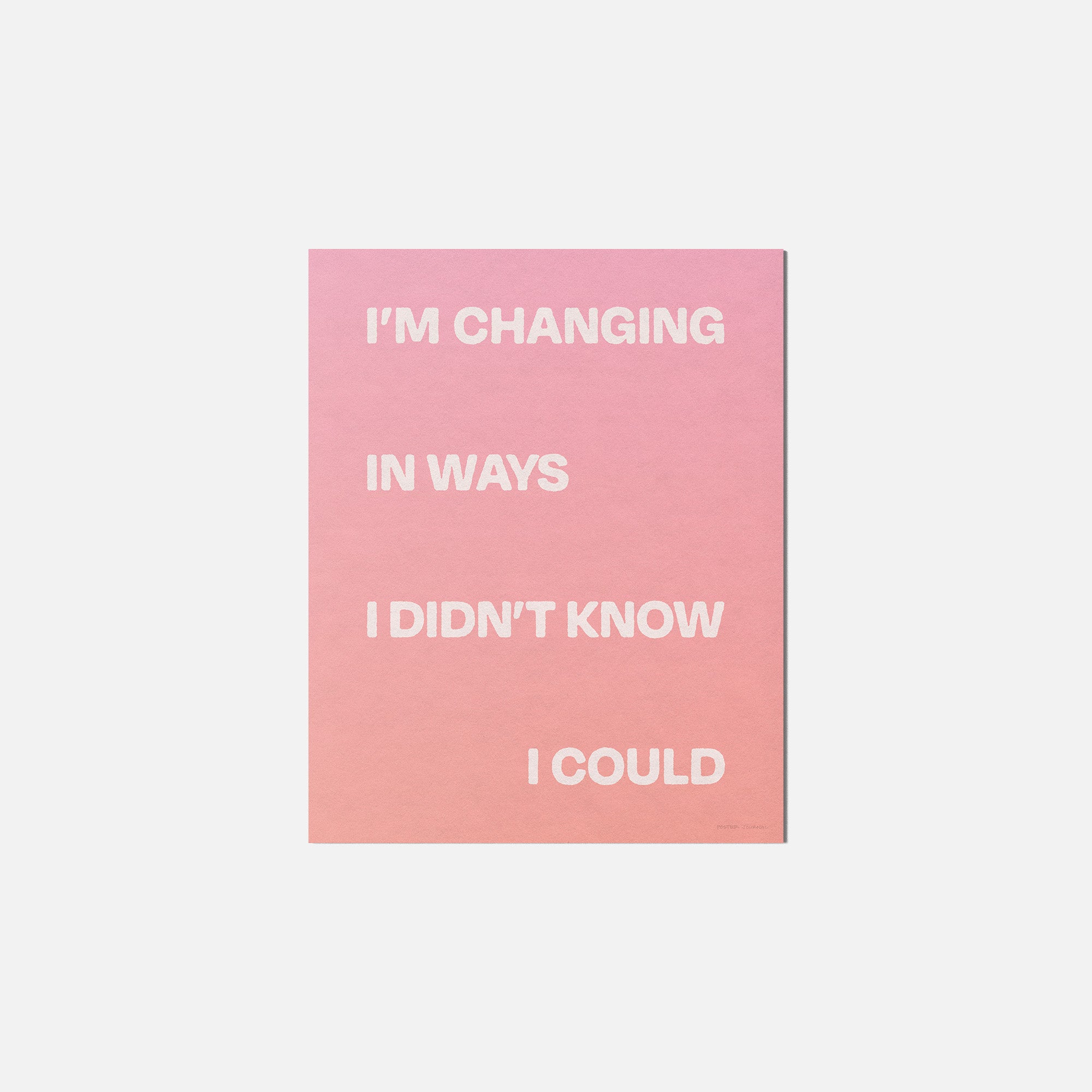 CHANGING PRINT