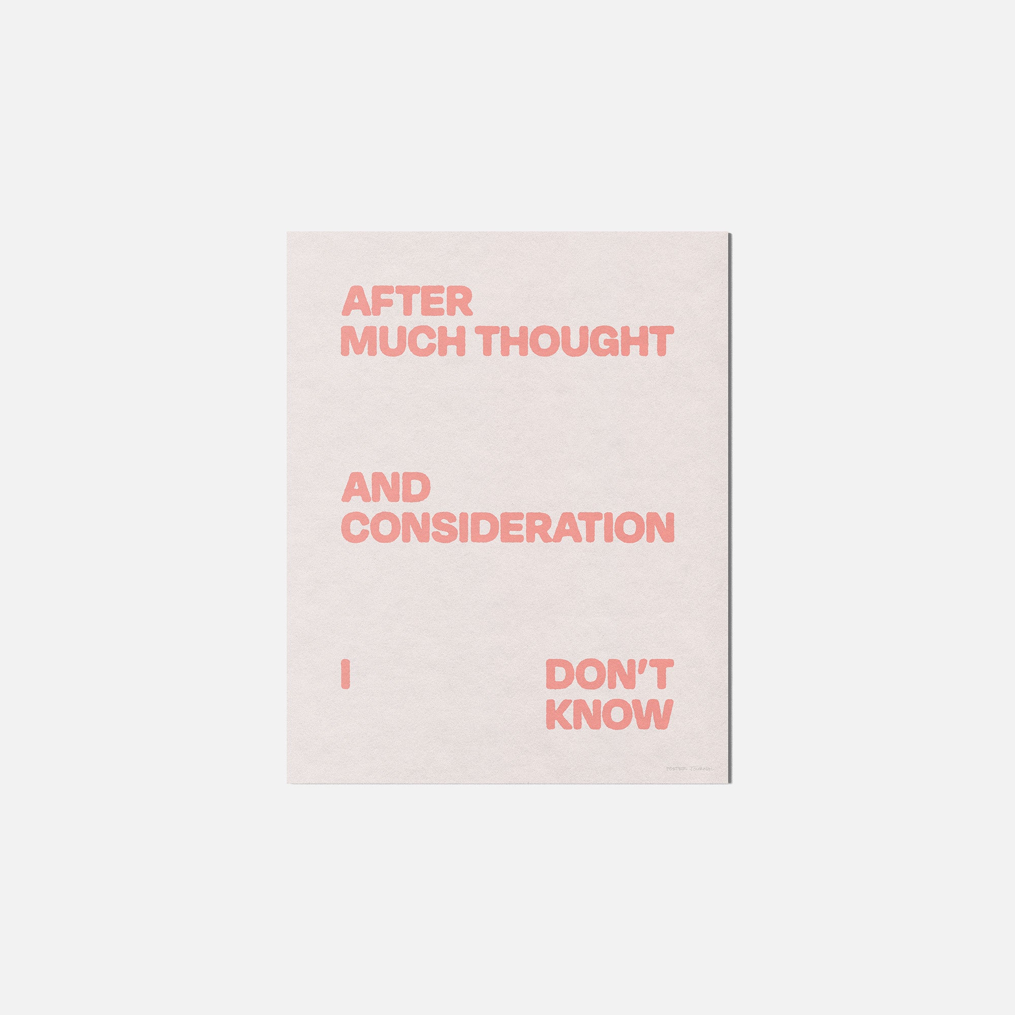 CONSIDERATION PRINT