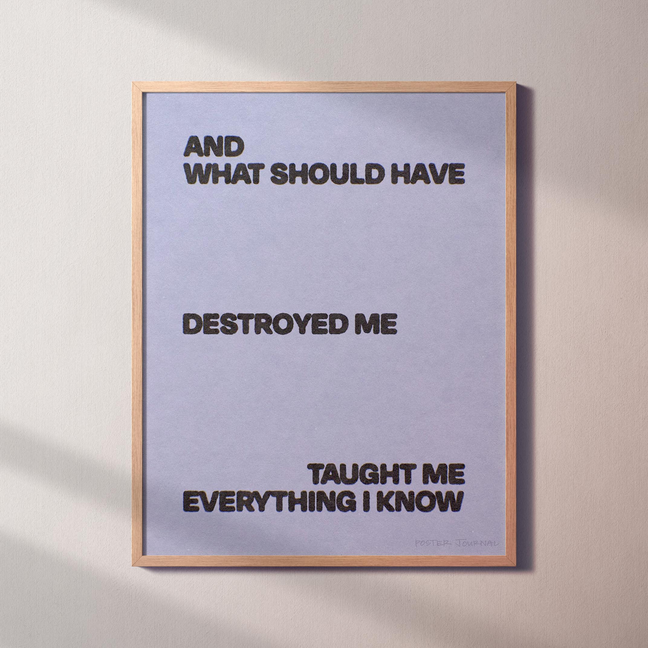 DESTROYED PRINT