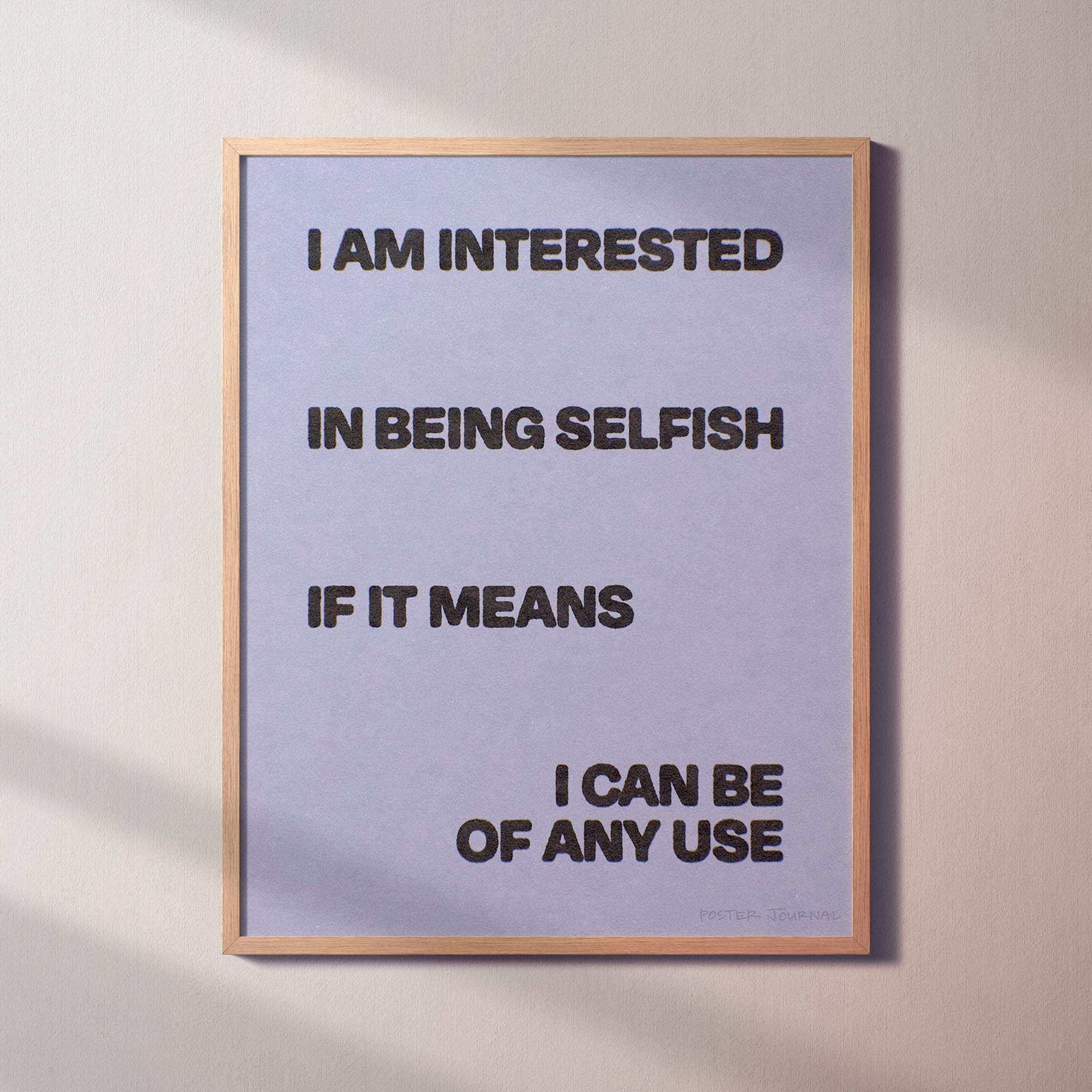 SELFISH PRINT