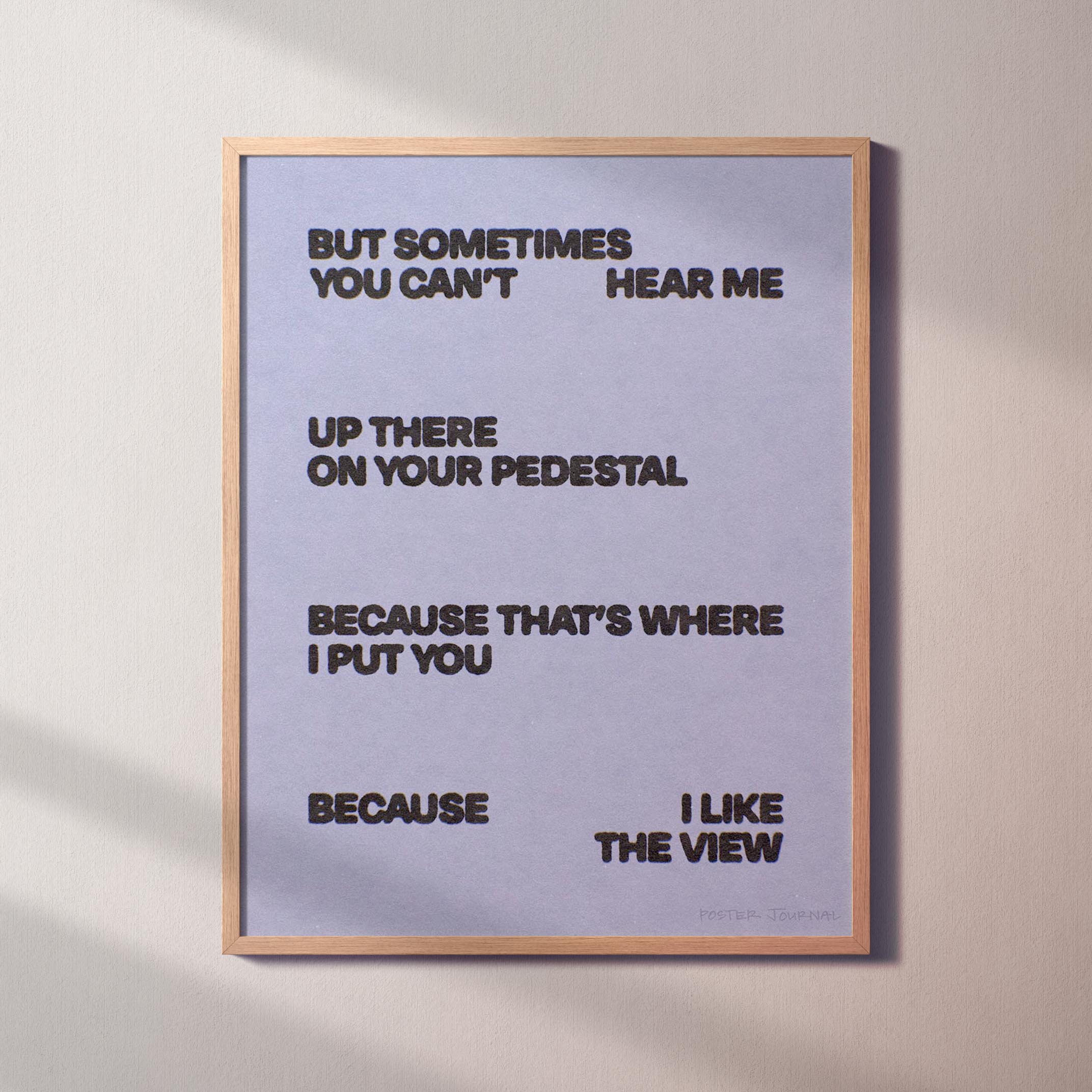 PEDESTAL PRINT