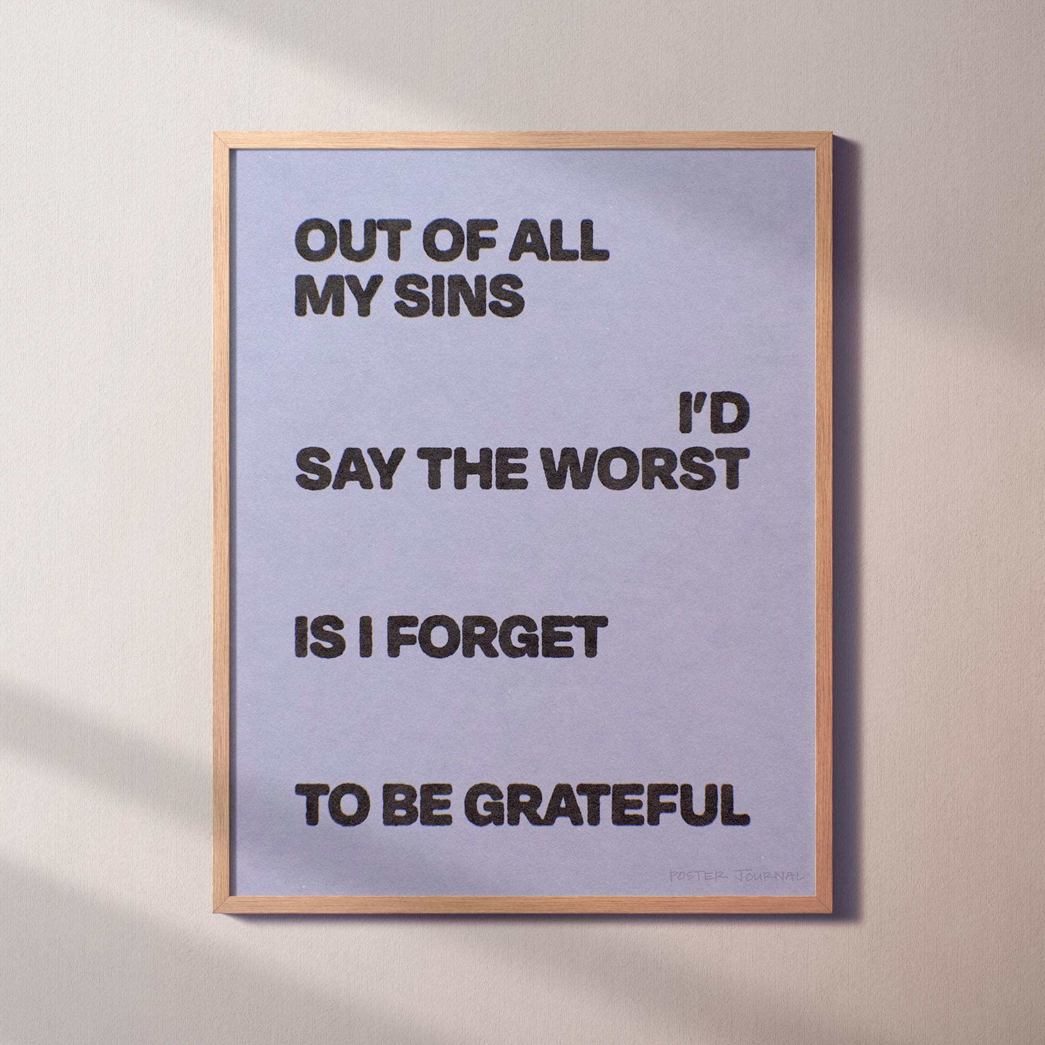 GRATEFUL PRINT