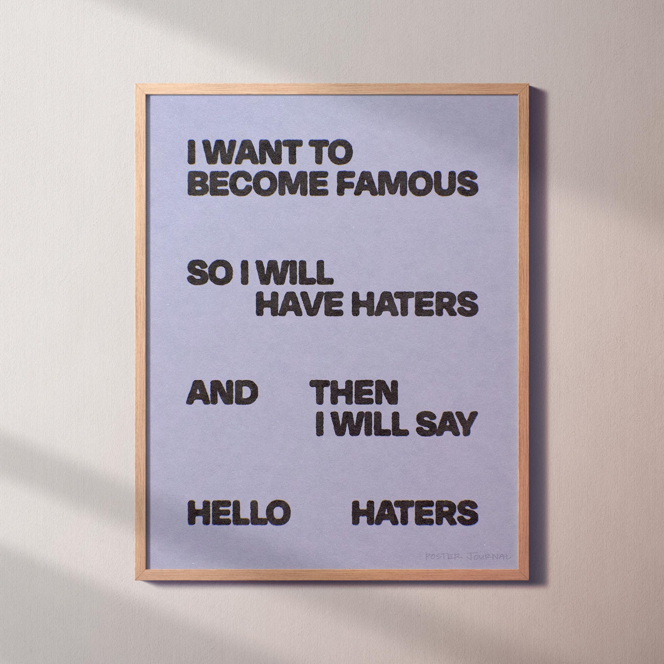 HATERS PRINT
