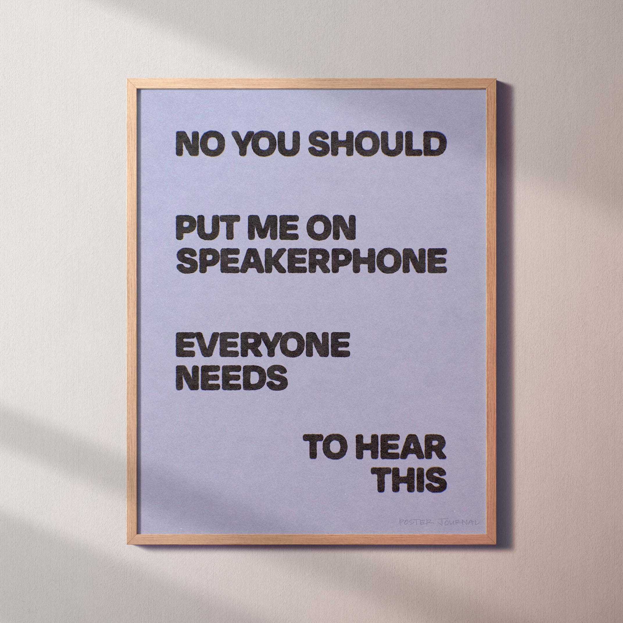 SPEAKERPHONE PRINT