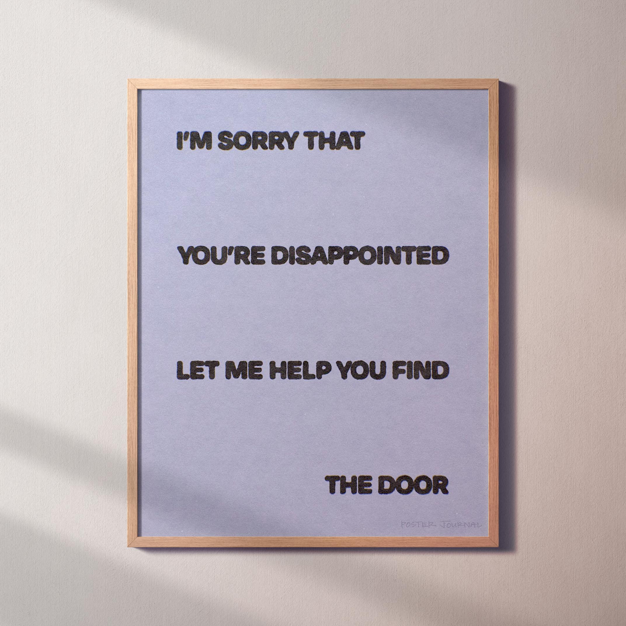 DISAPPOINTED PRINT