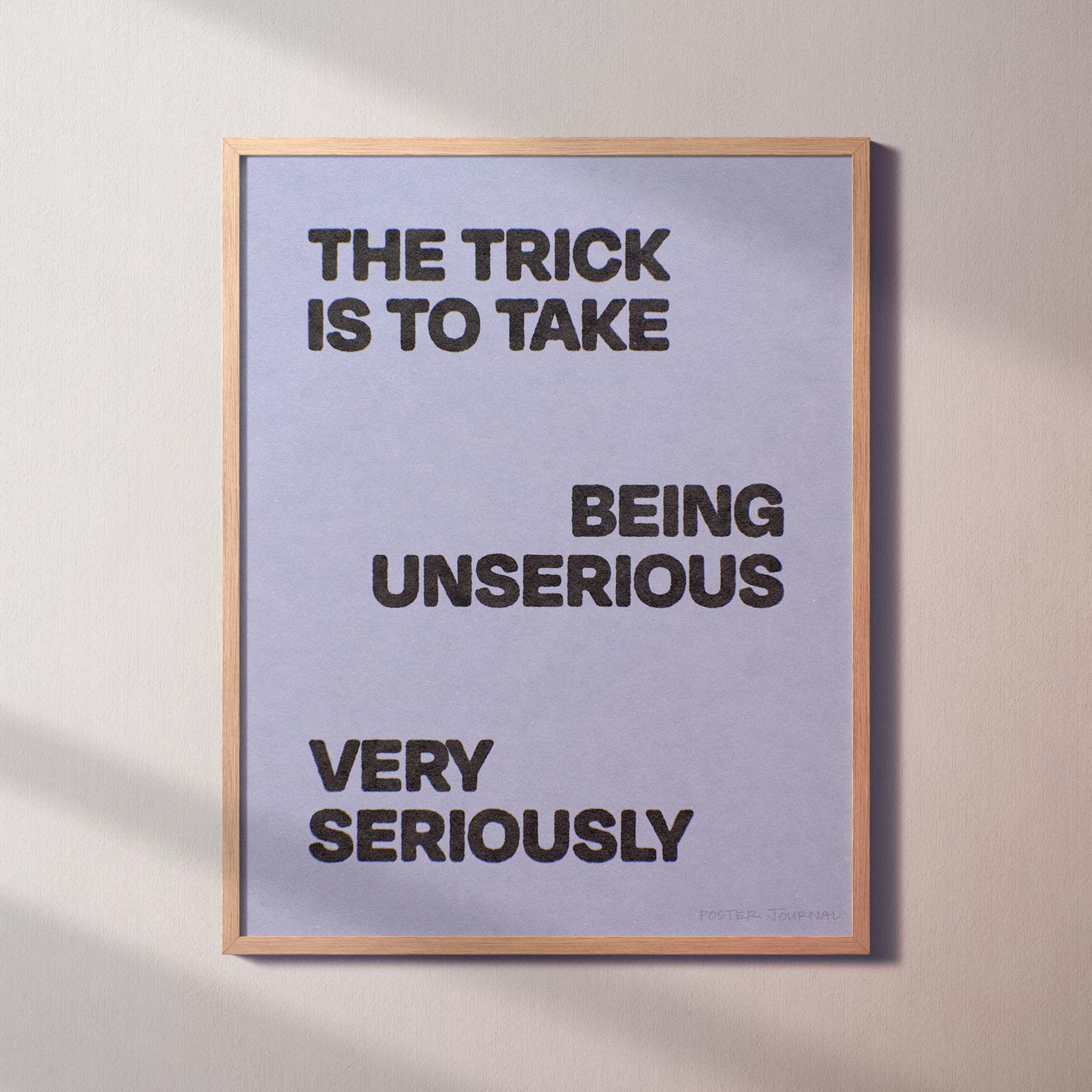 UNSERIOUS PRINT