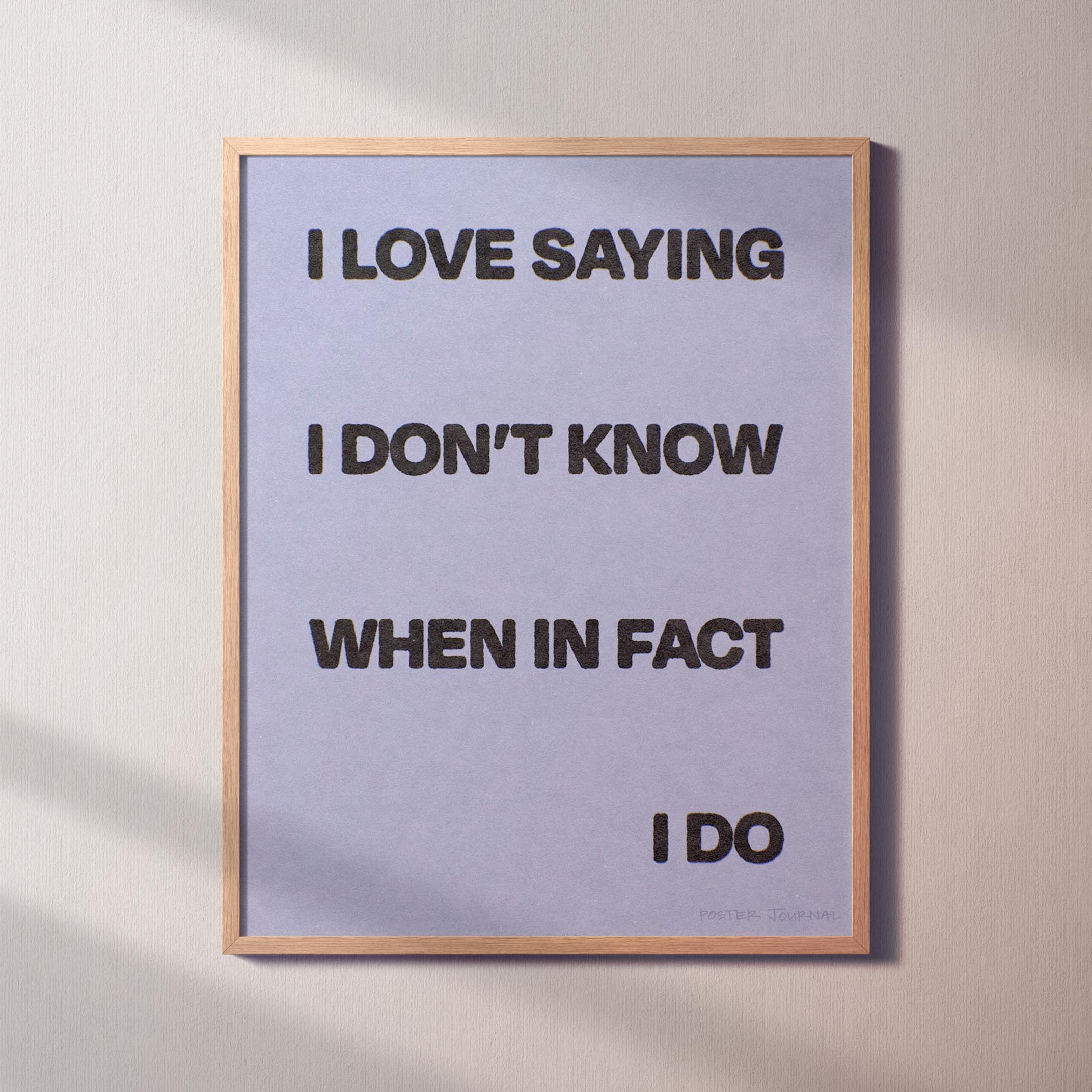 SAYING PRINT