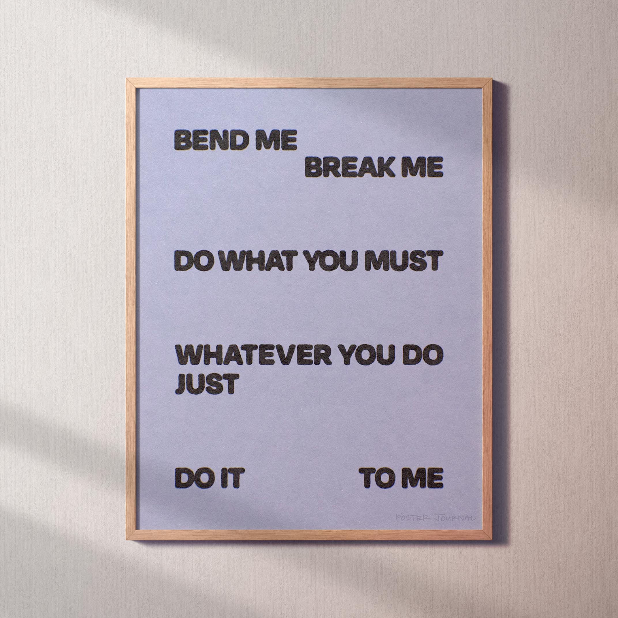 BEND PRINT