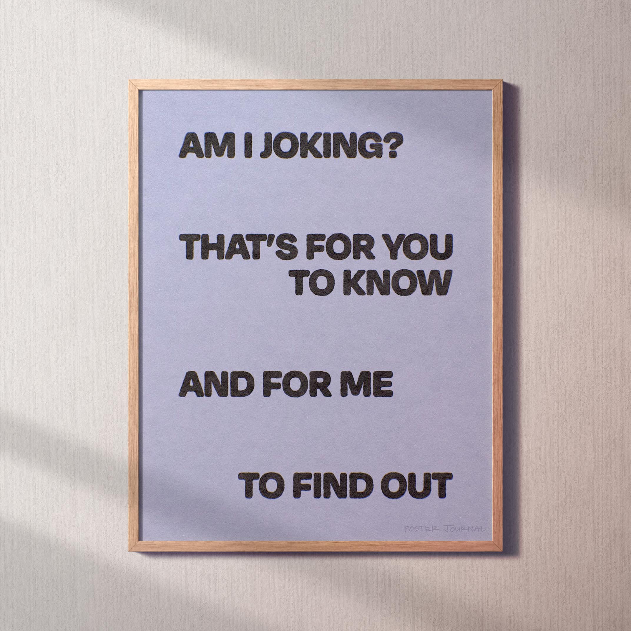 JOKING PRINT
