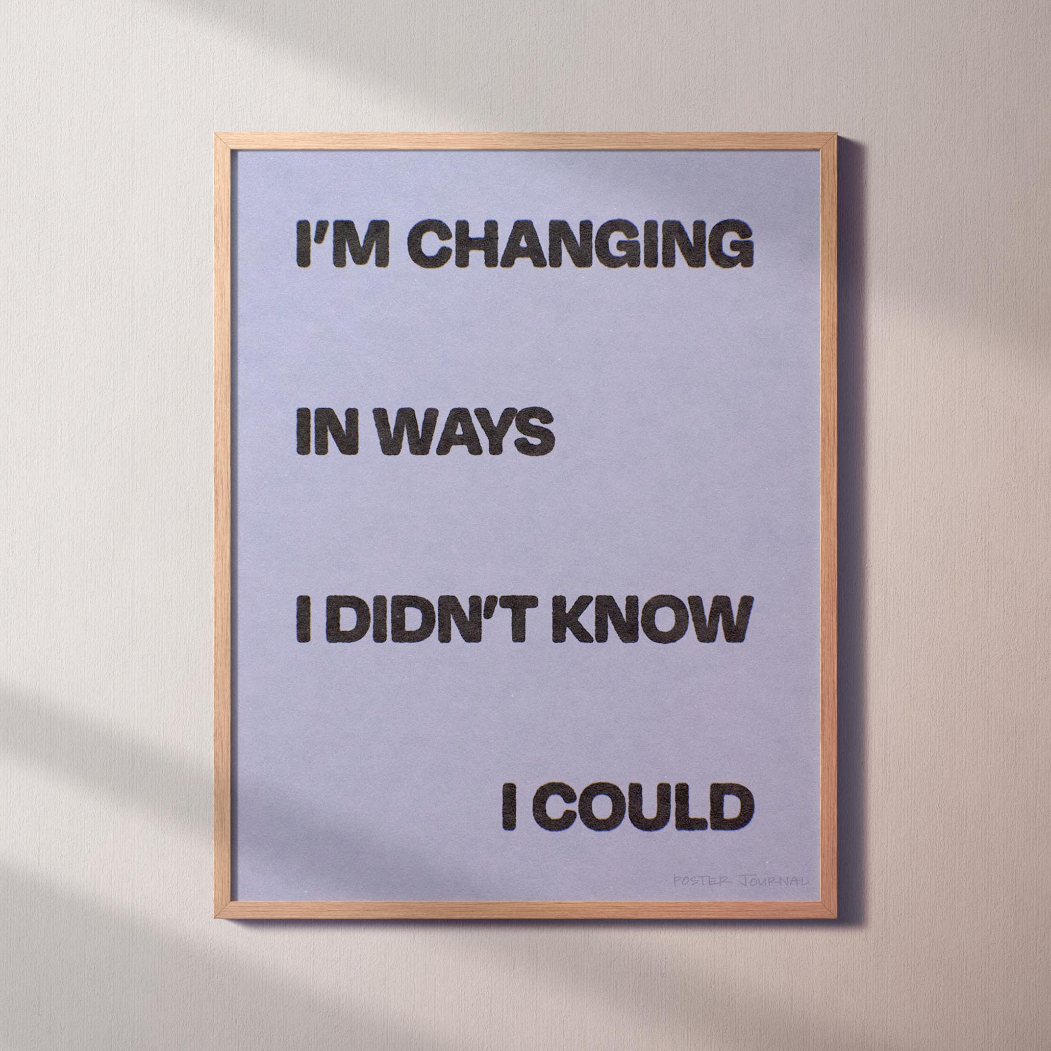 CHANGING PRINT