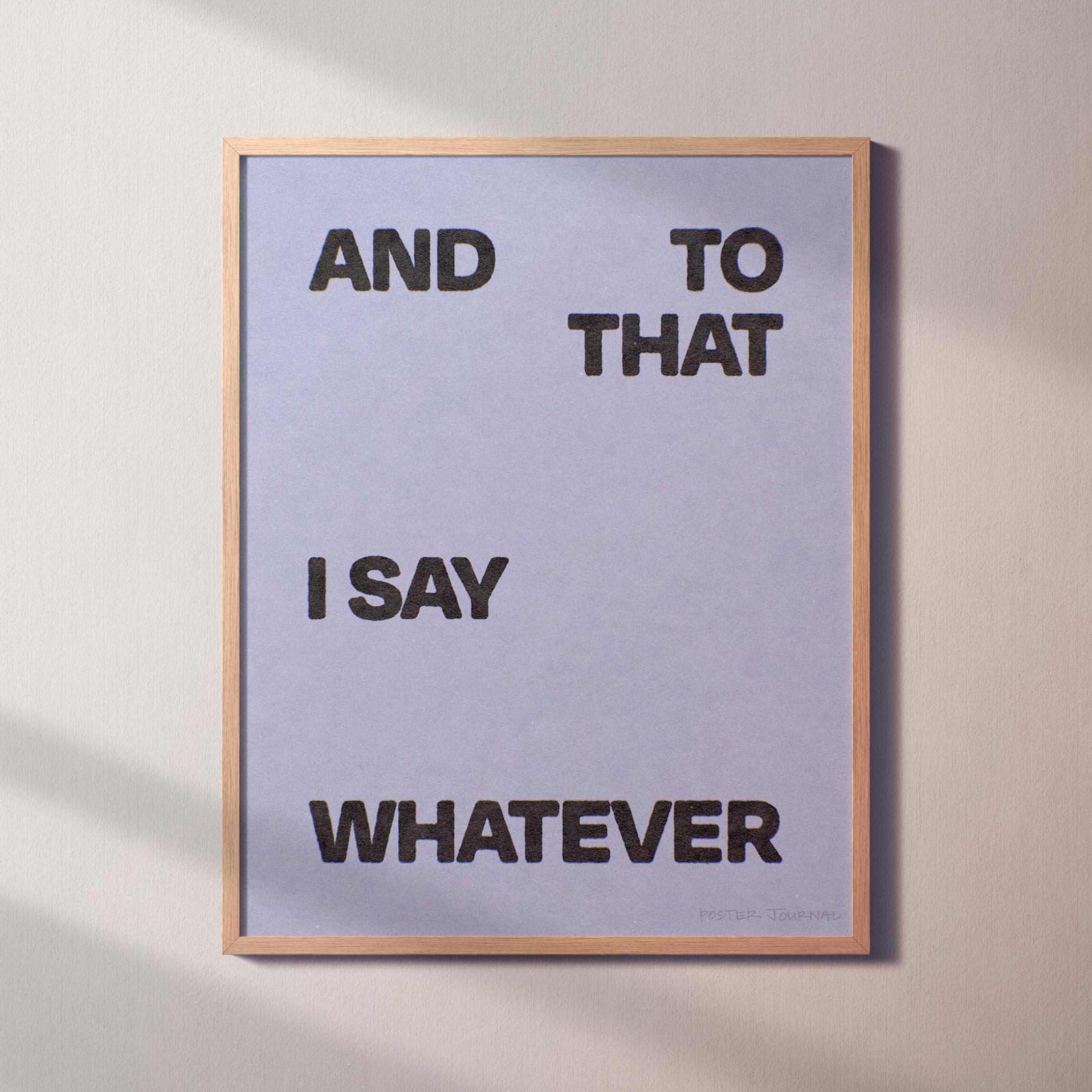 WHATEVER PRINT