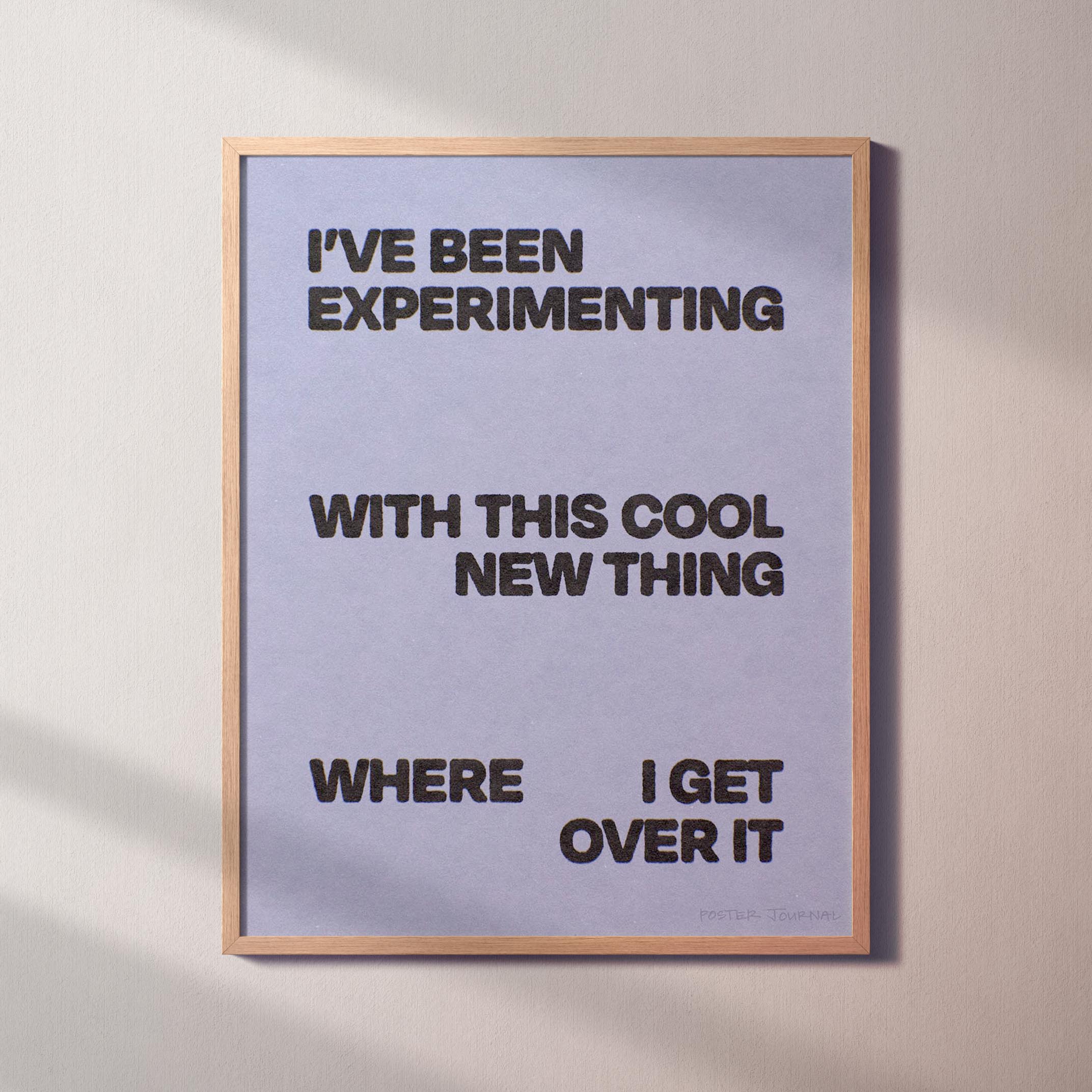 EXPERIMENTING PRINT