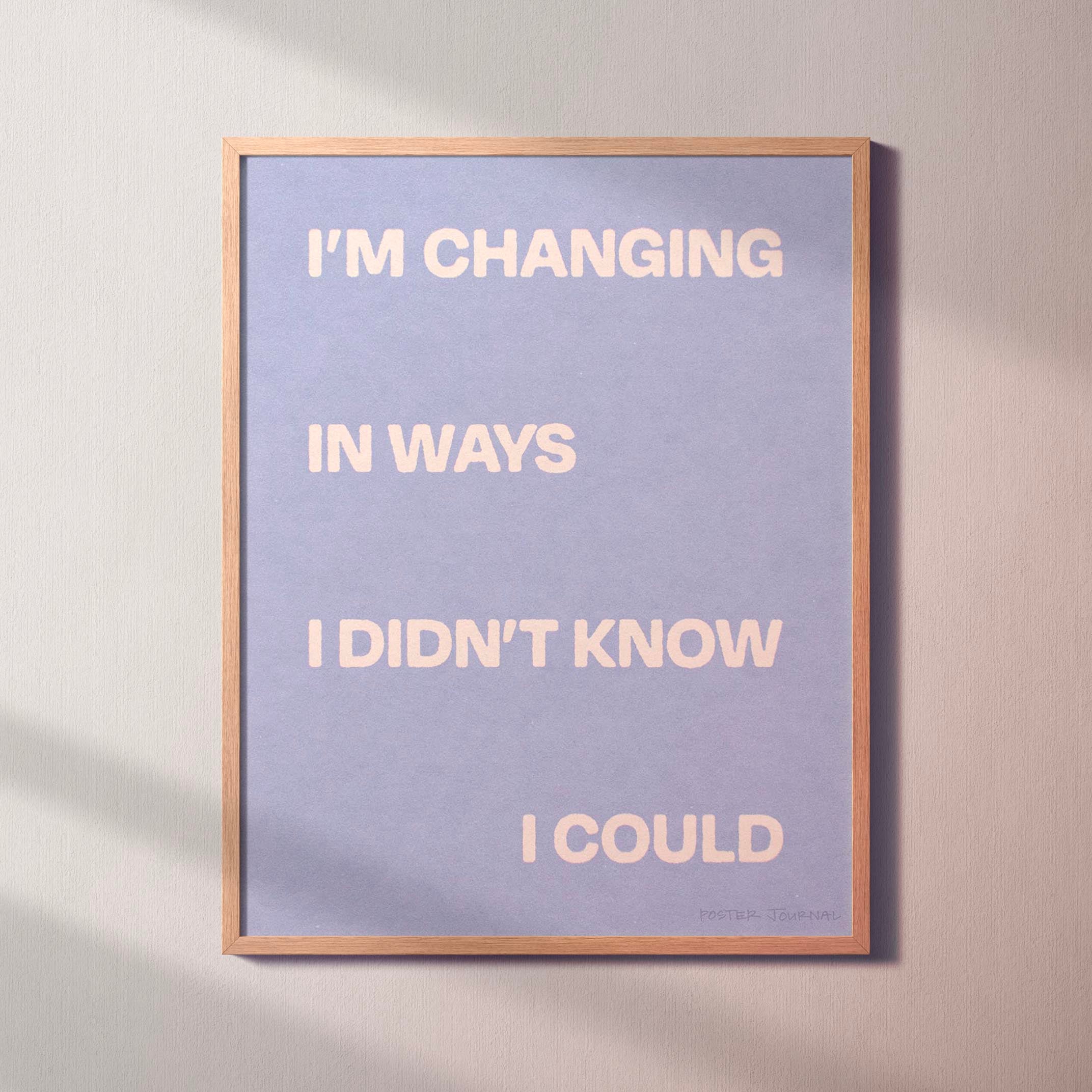 CHANGING PRINT