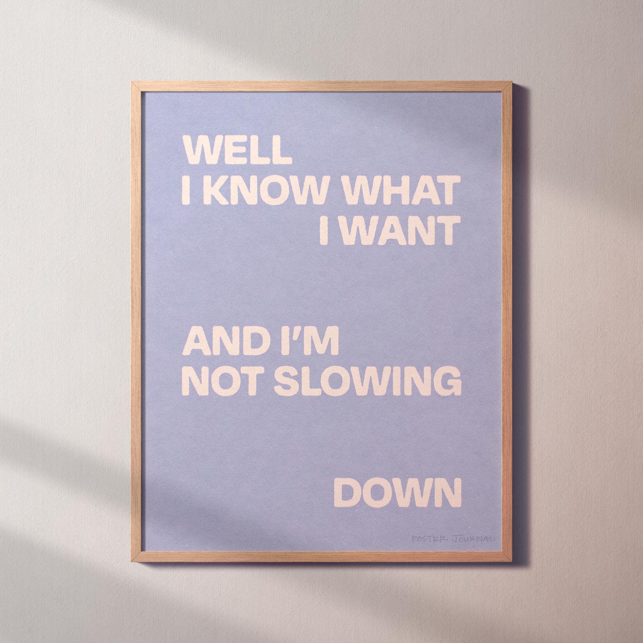 SLOWING PRINT