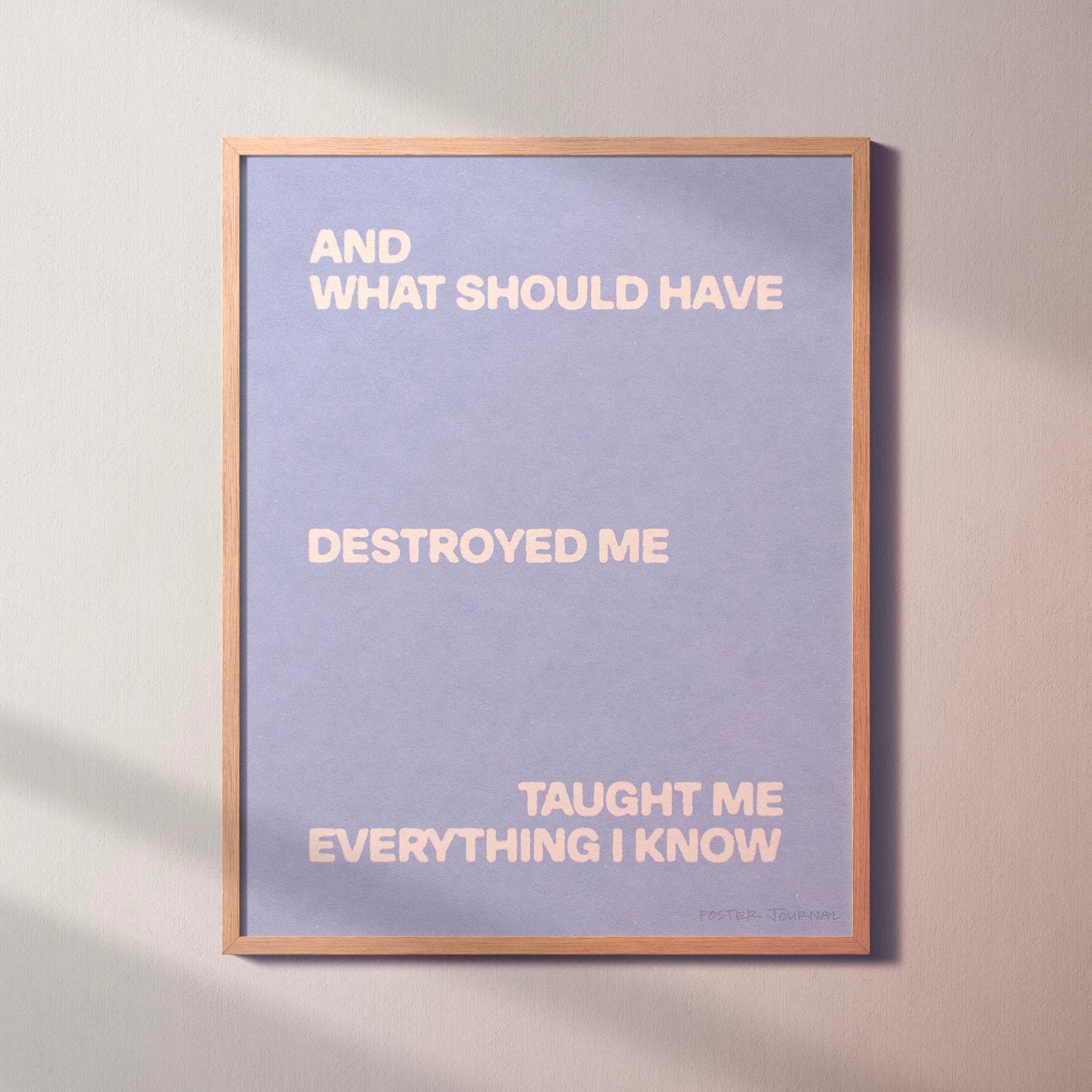 DESTROYED PRINT