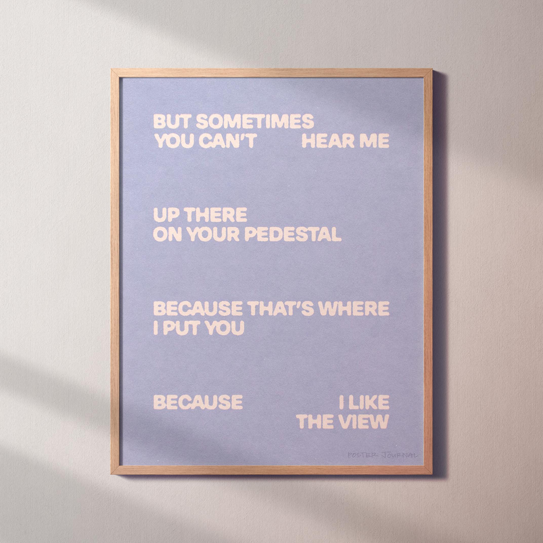 PEDESTAL PRINT
