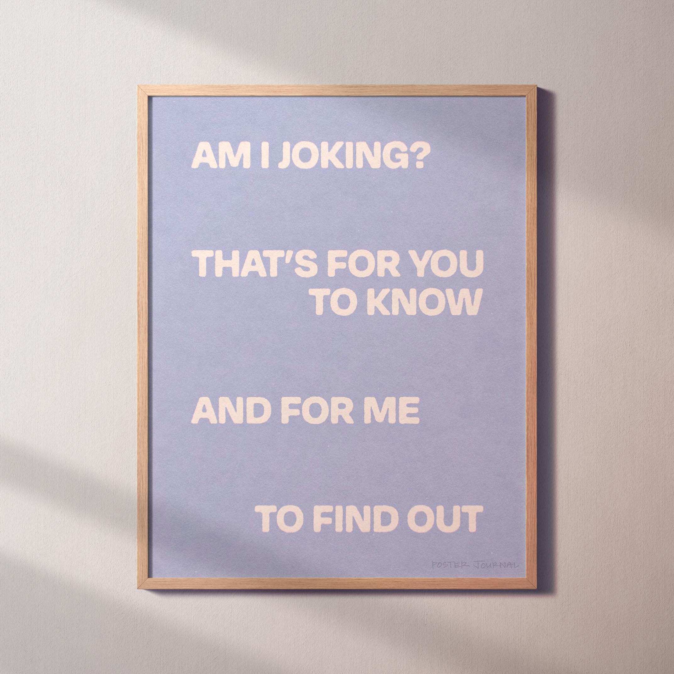 JOKING PRINT