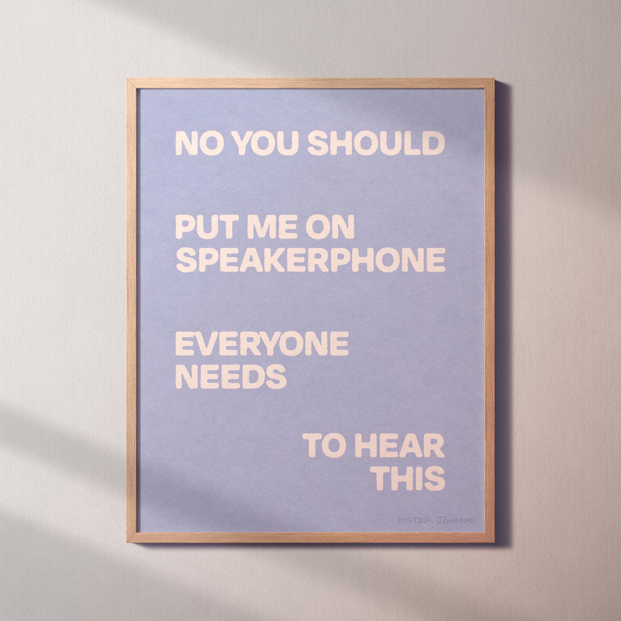 SPEAKERPHONE PRINT