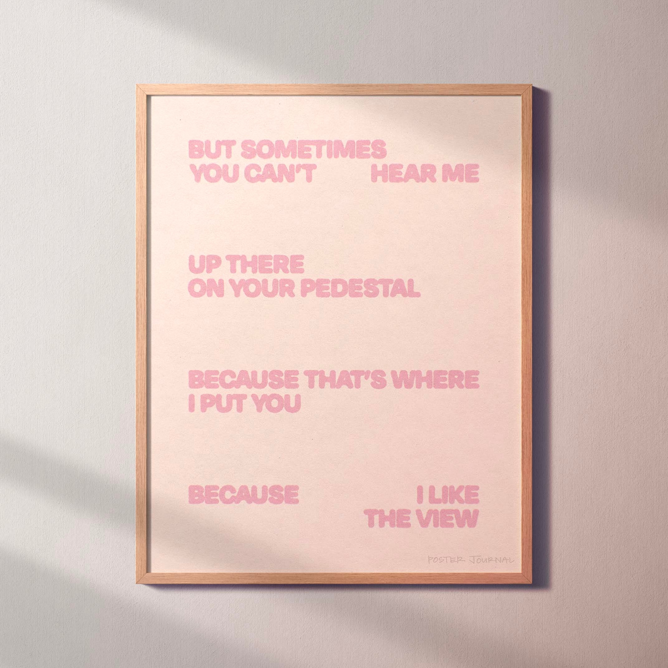 PEDESTAL PRINT