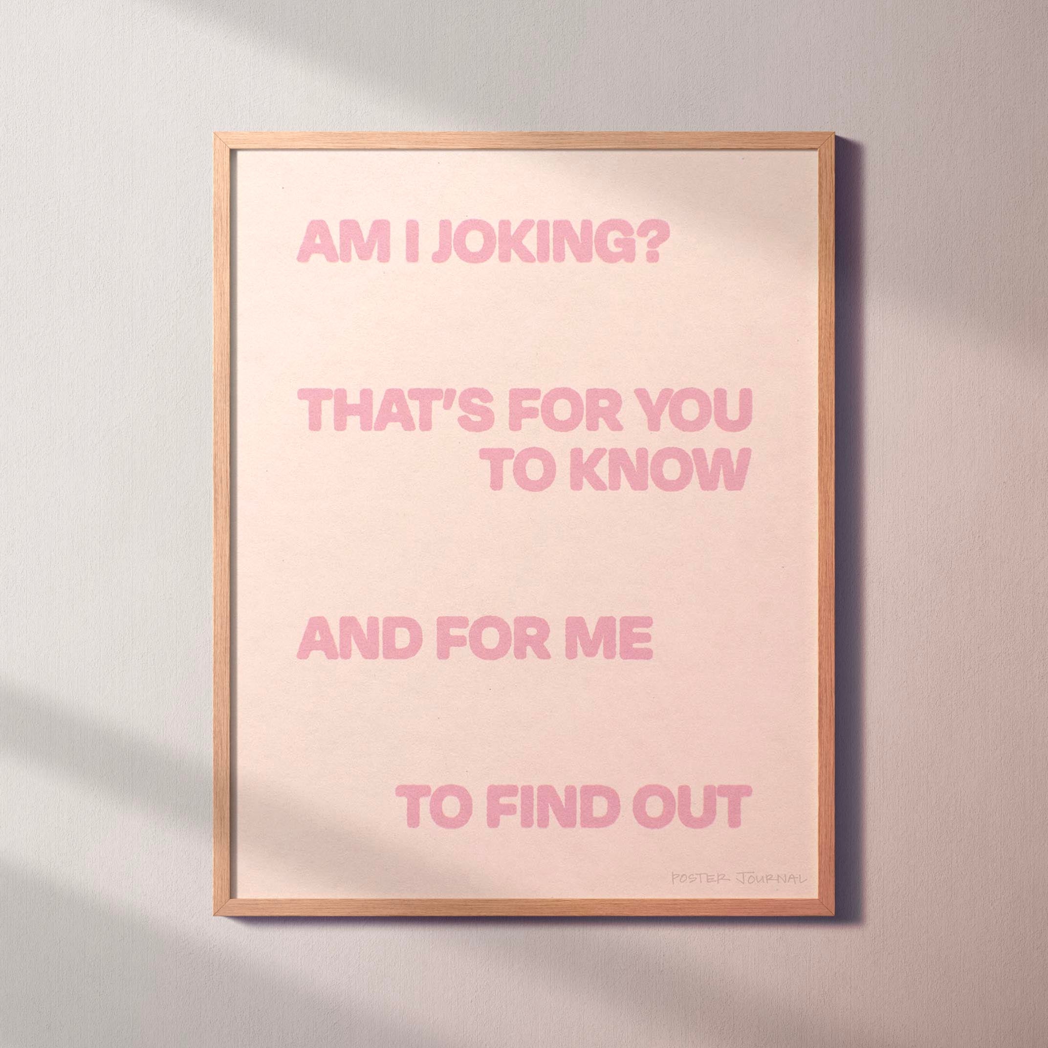 JOKING PRINT