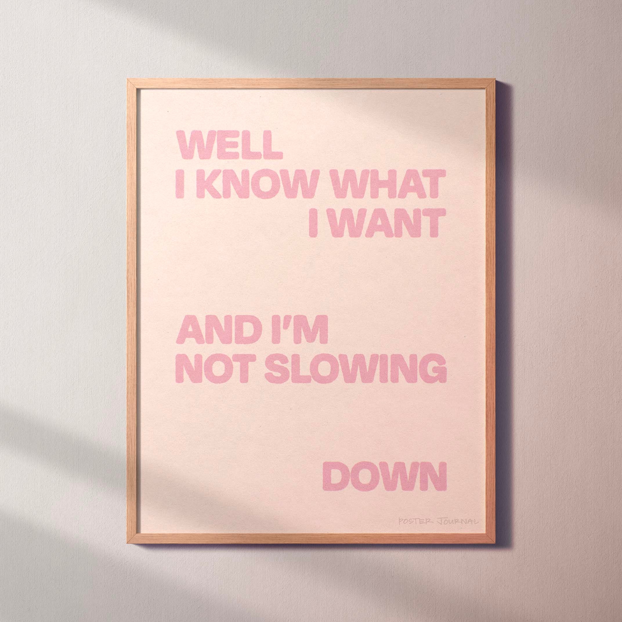 SLOWING PRINT