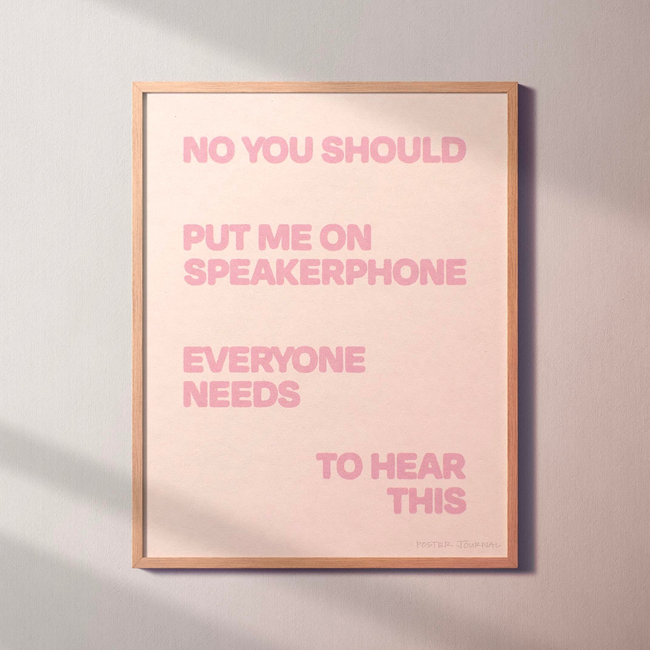 SPEAKERPHONE PRINT