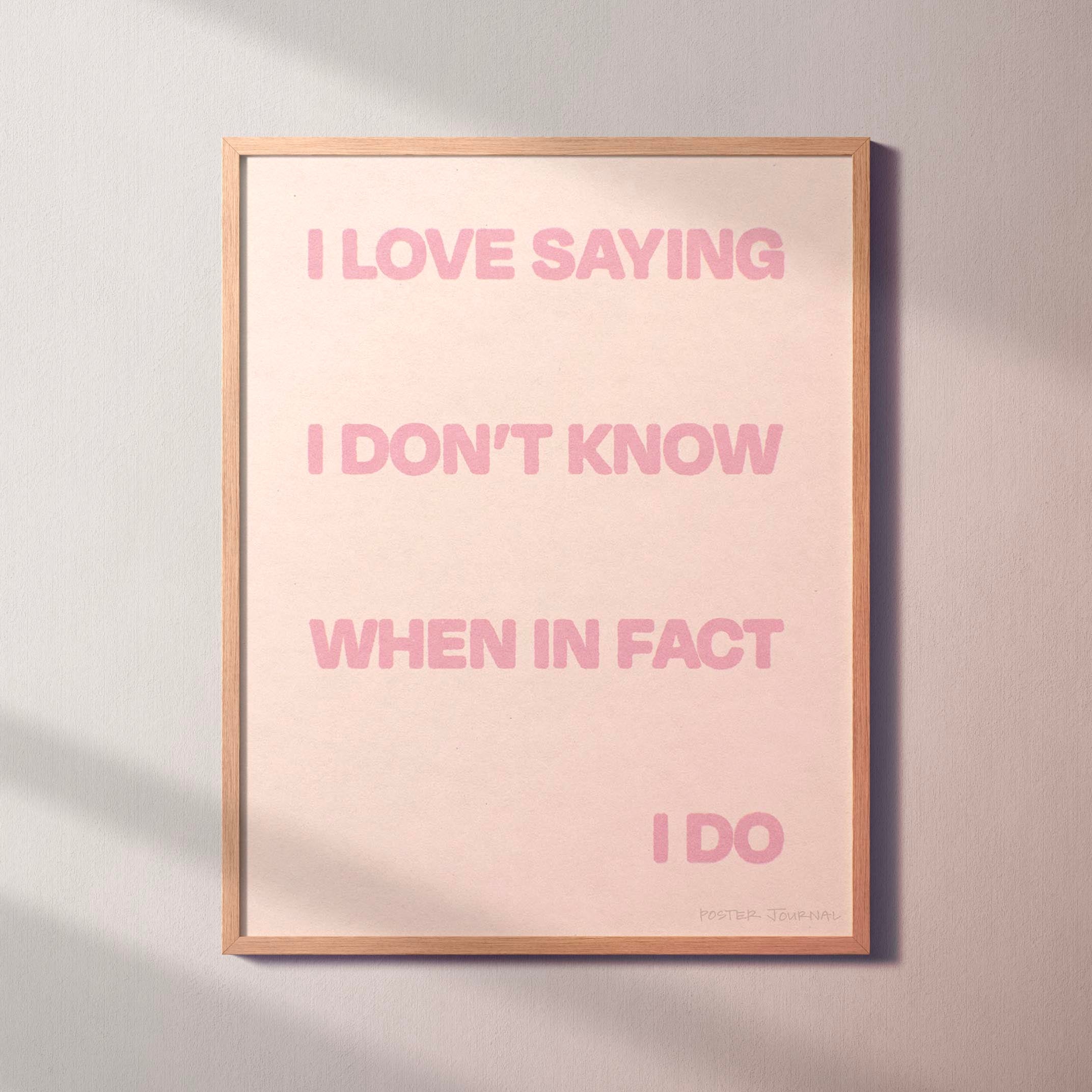 SAYING PRINT