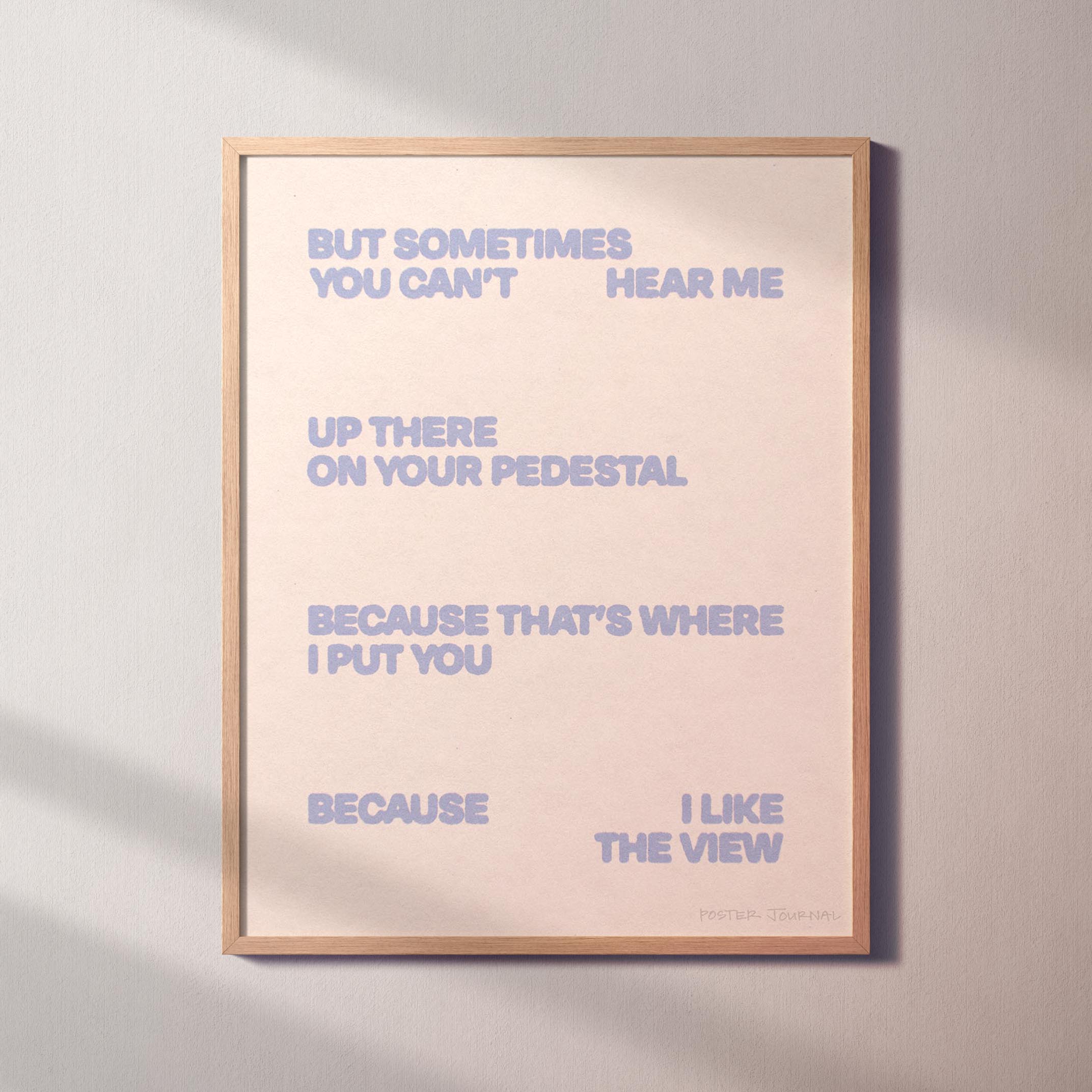 PEDESTAL PRINT