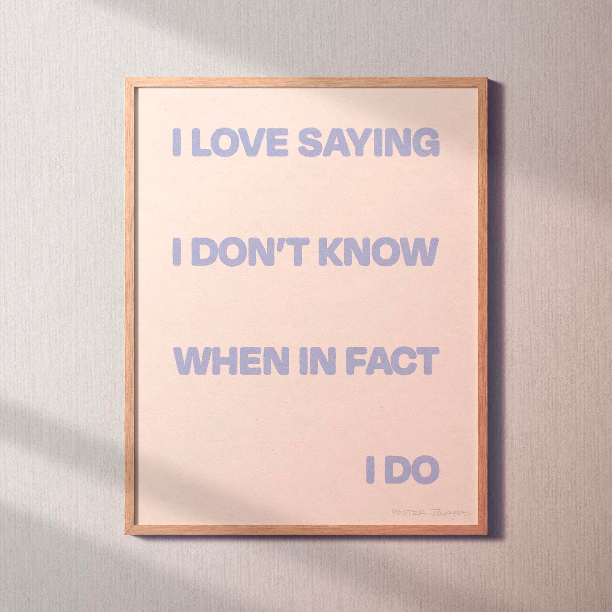 SAYING PRINT