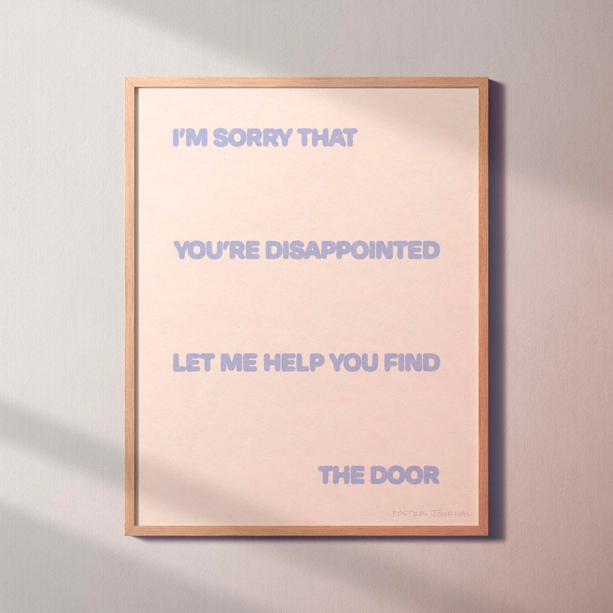 DISAPPOINTED PRINT