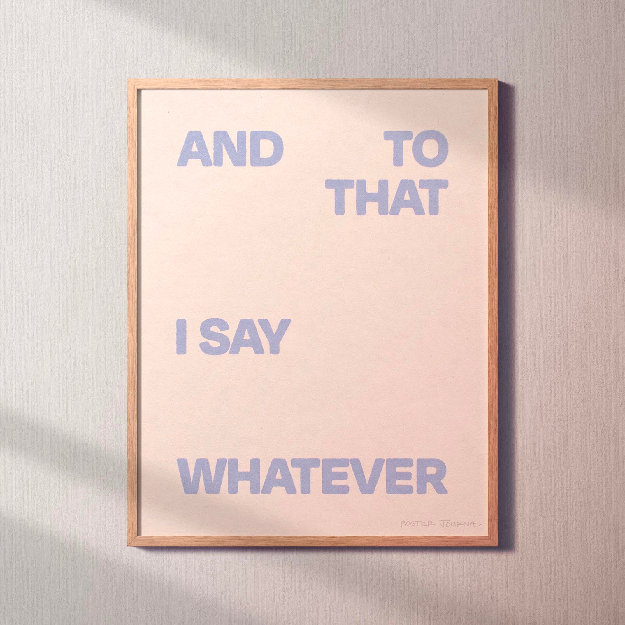 WHATEVER PRINT