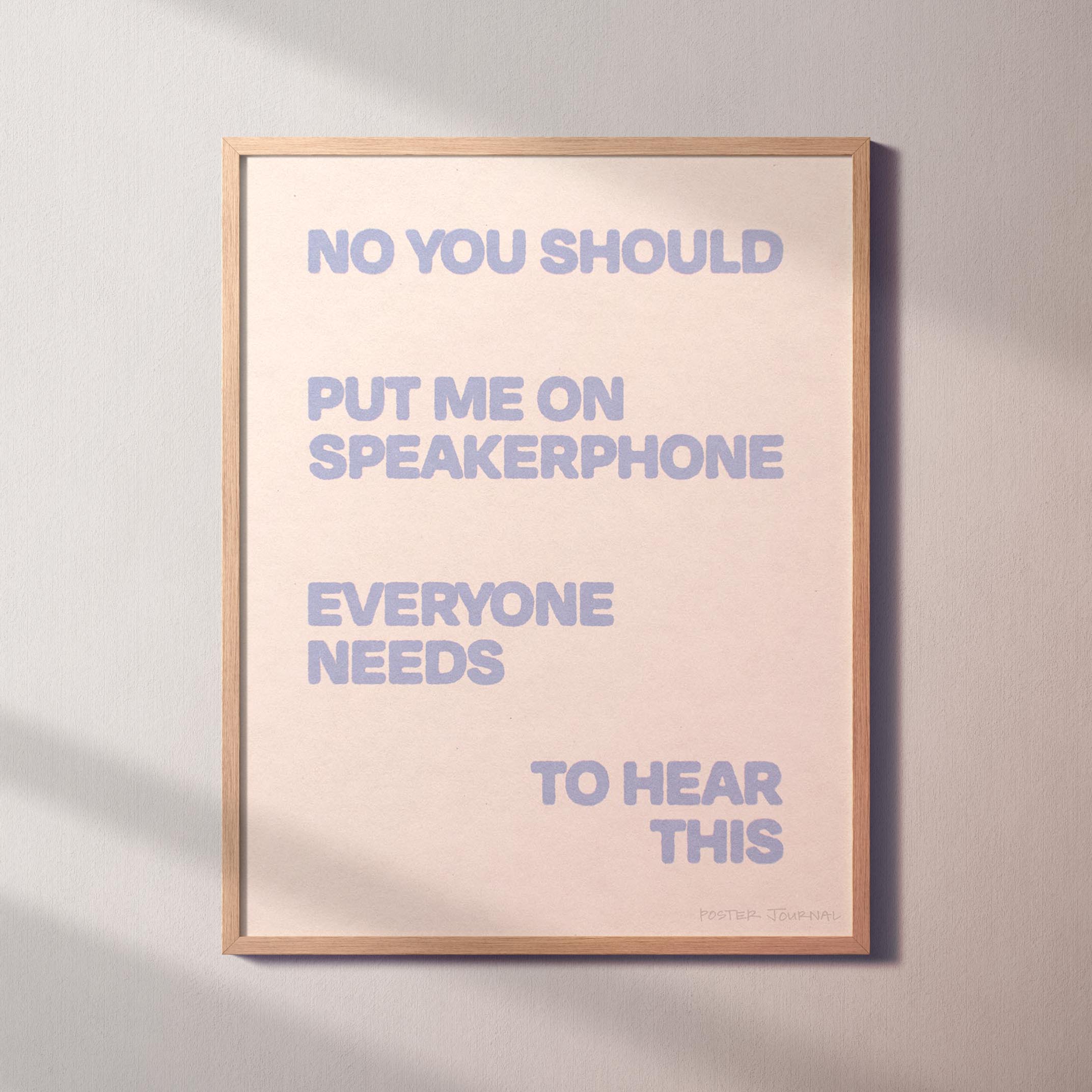 SPEAKERPHONE PRINT