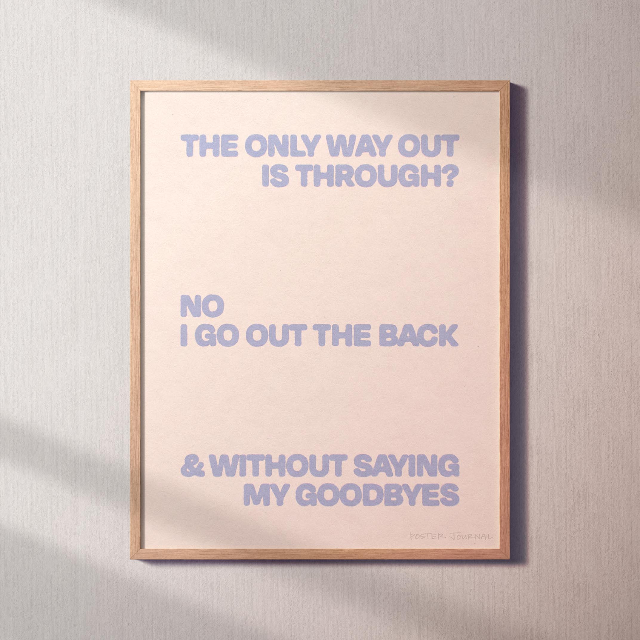 GOODBYES PRINT