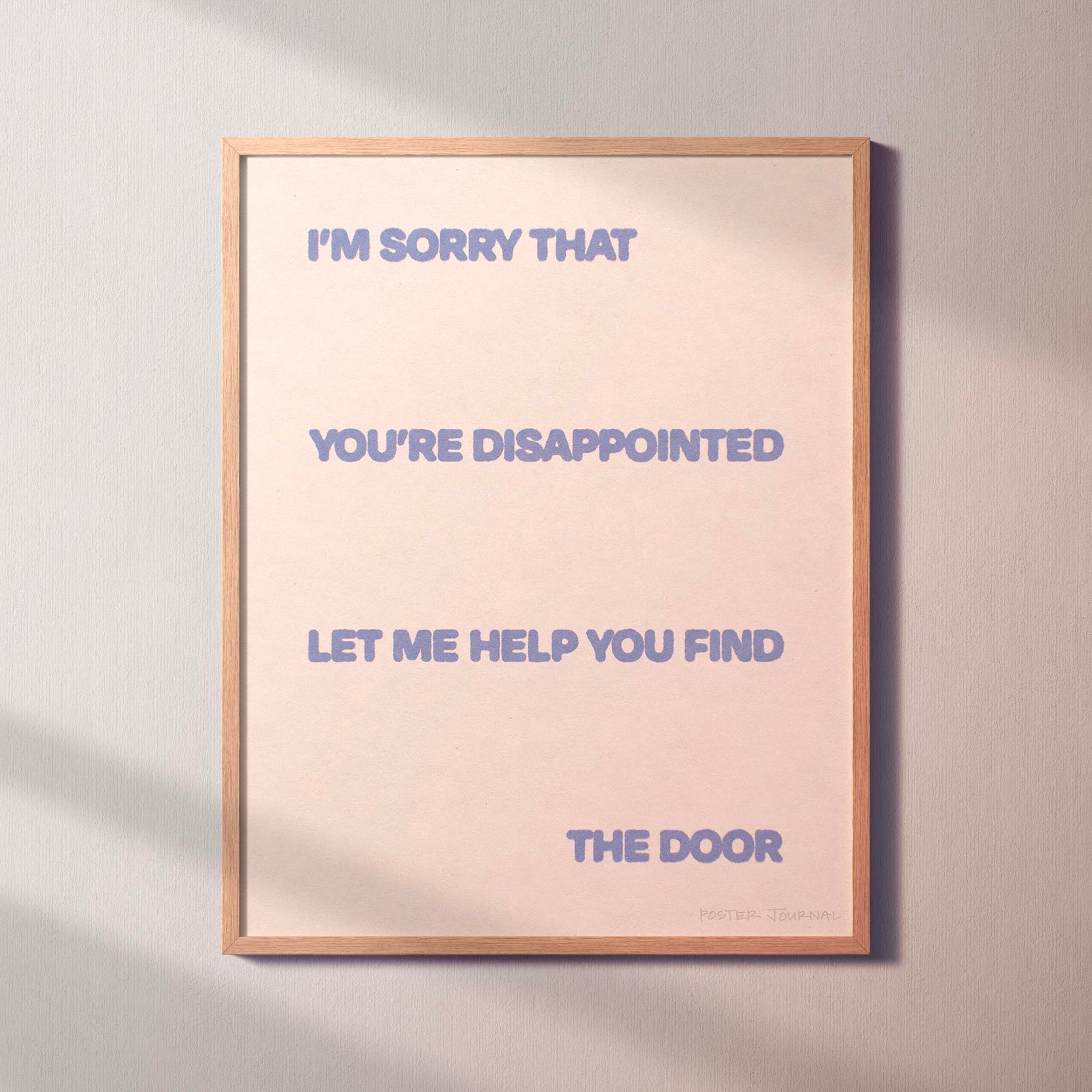 DISAPPOINTED PRINT