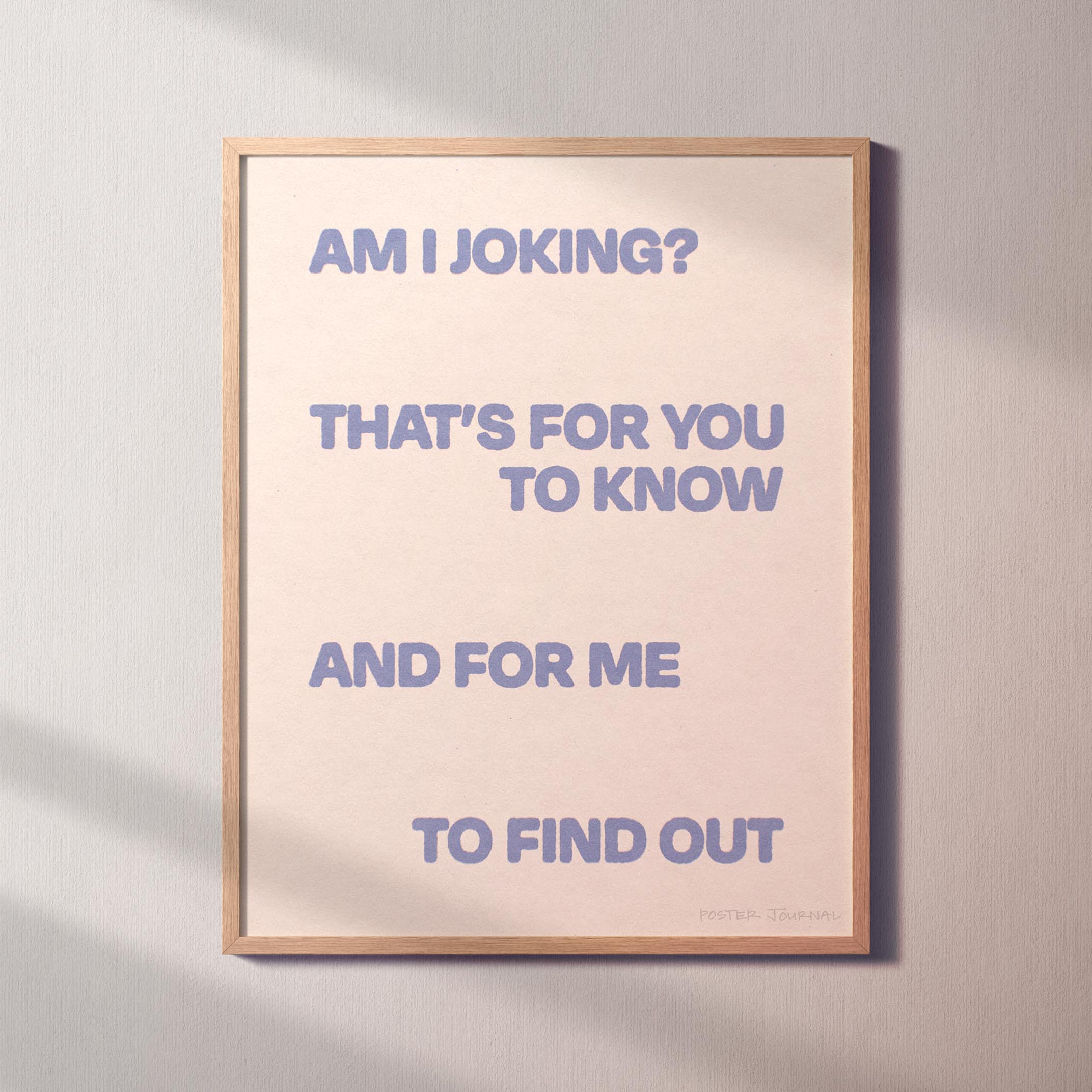JOKING PRINT