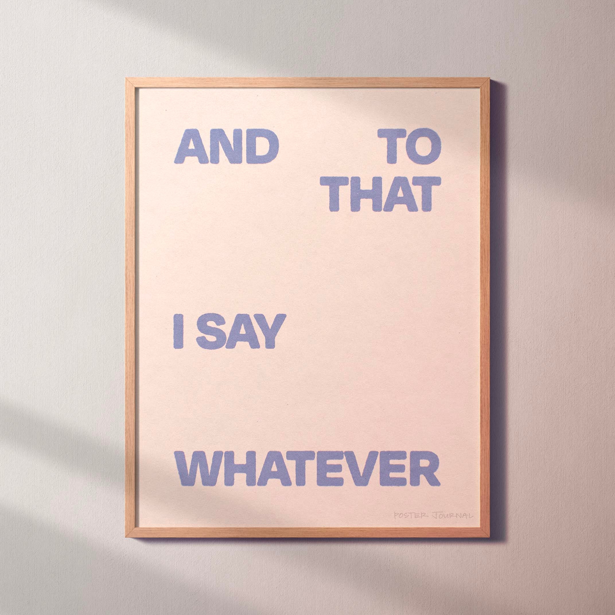 WHATEVER PRINT
