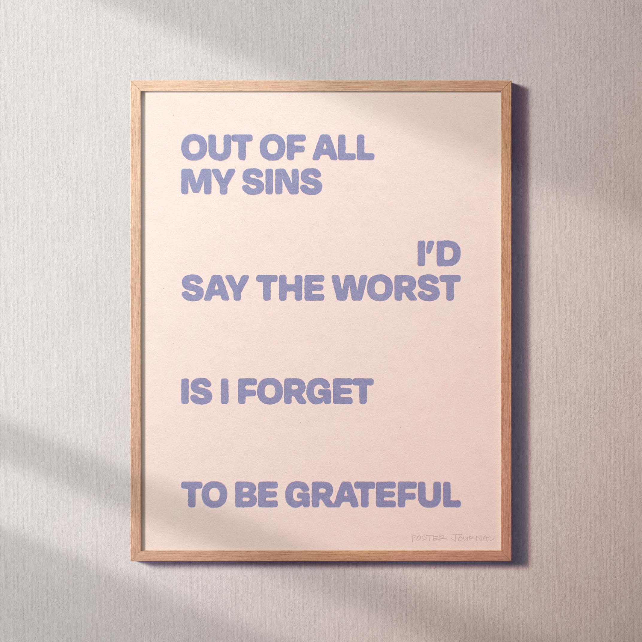 GRATEFUL PRINT