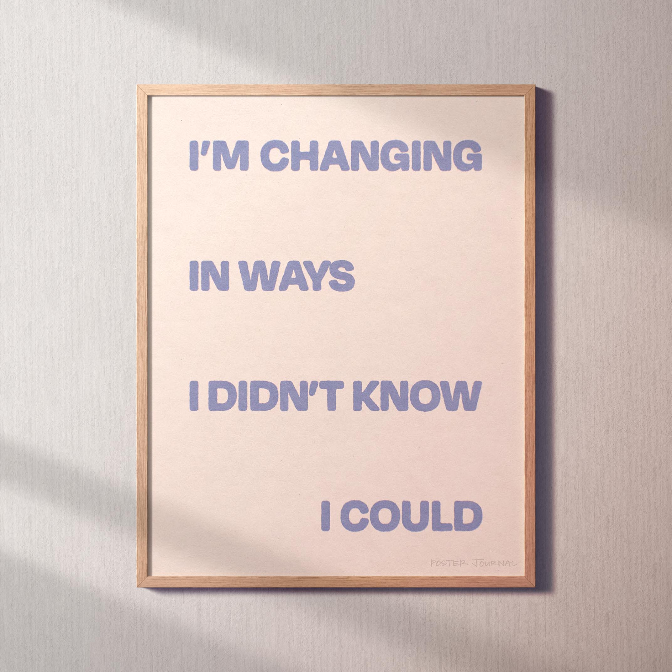 CHANGING PRINT