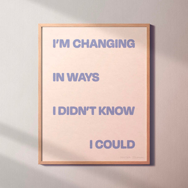 CHANGING PRINT