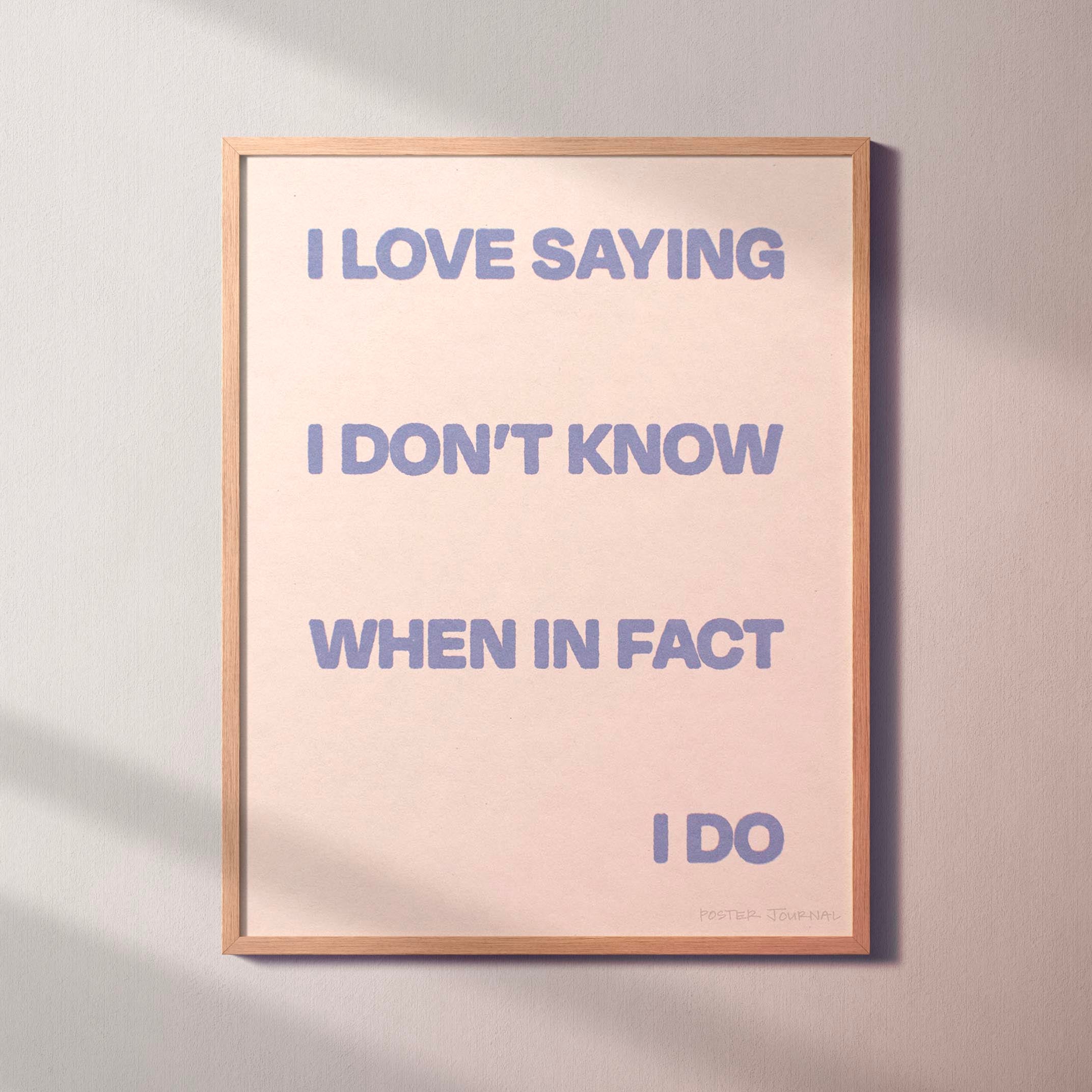 SAYING PRINT