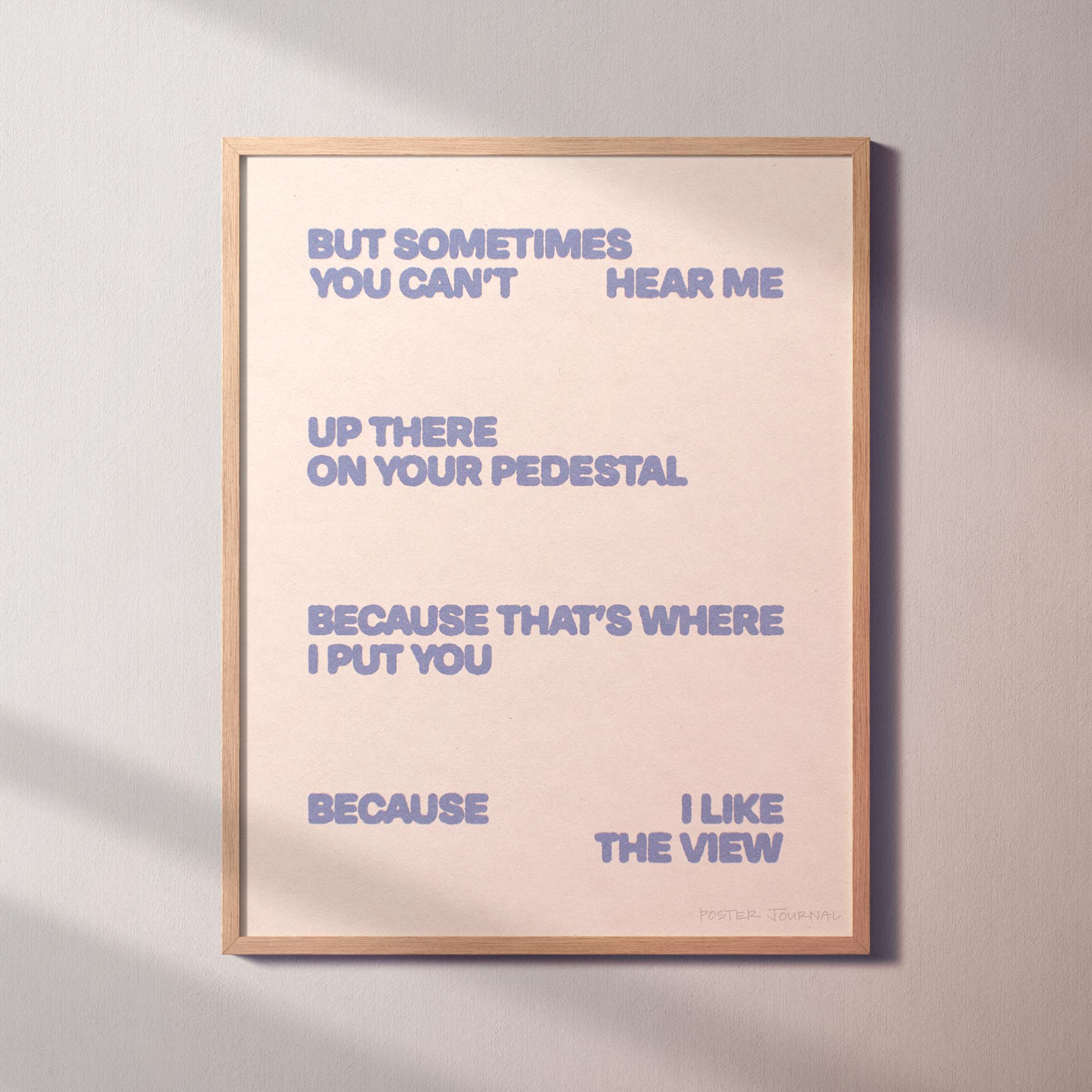 PEDESTAL PRINT
