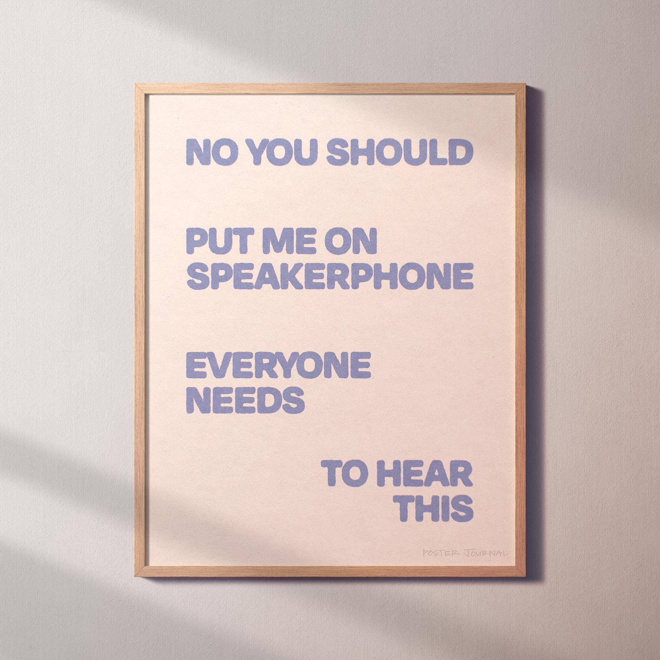 SPEAKERPHONE PRINT