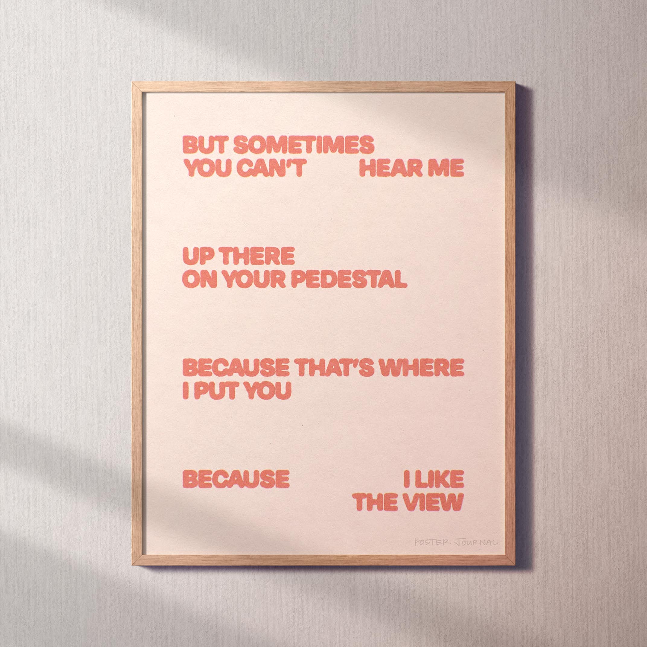 PEDESTAL PRINT
