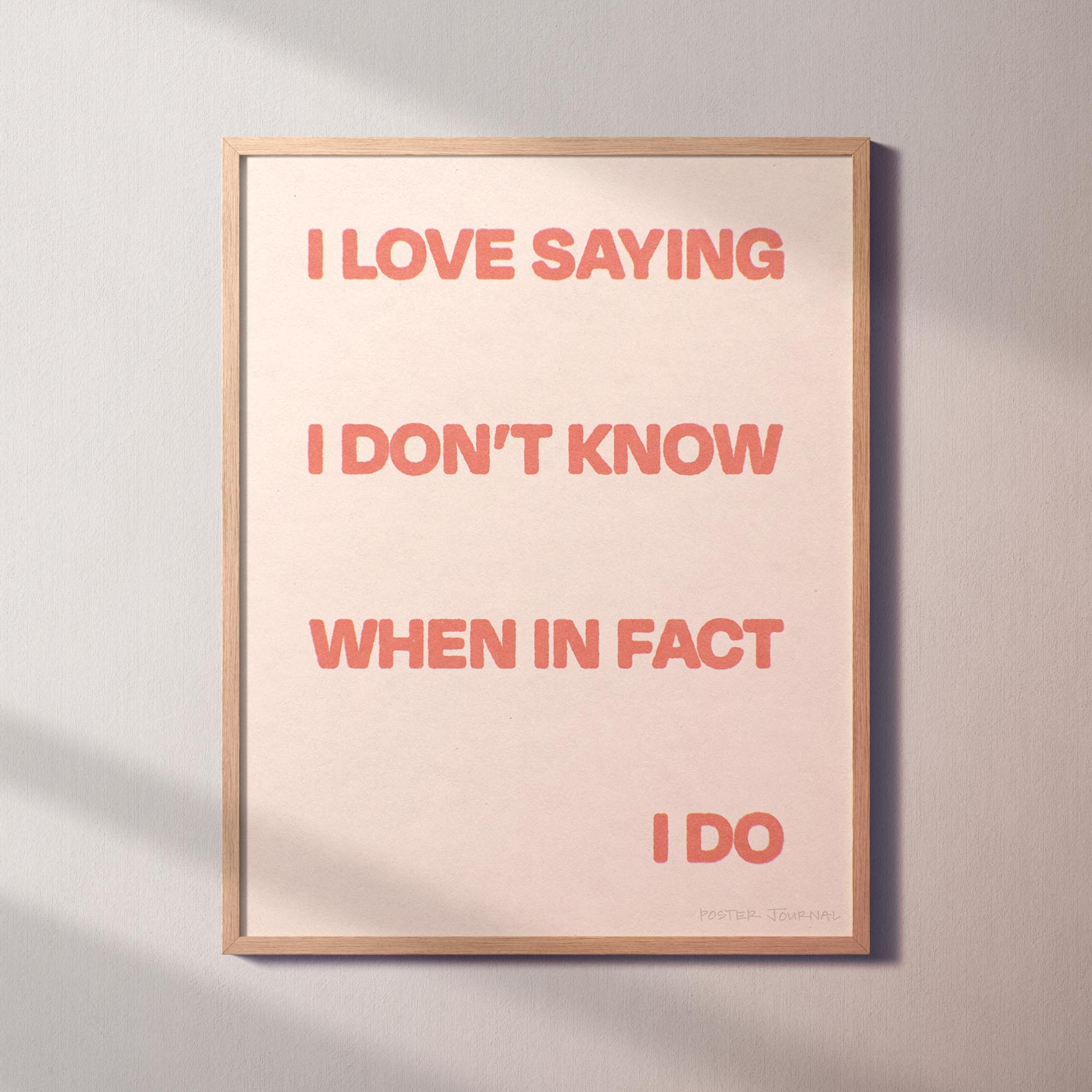 SAYING PRINT