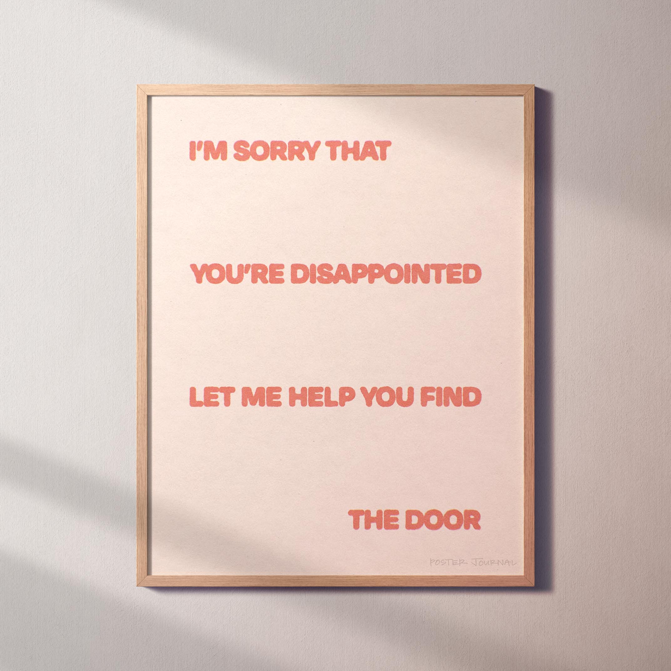 DISAPPOINTED PRINT
