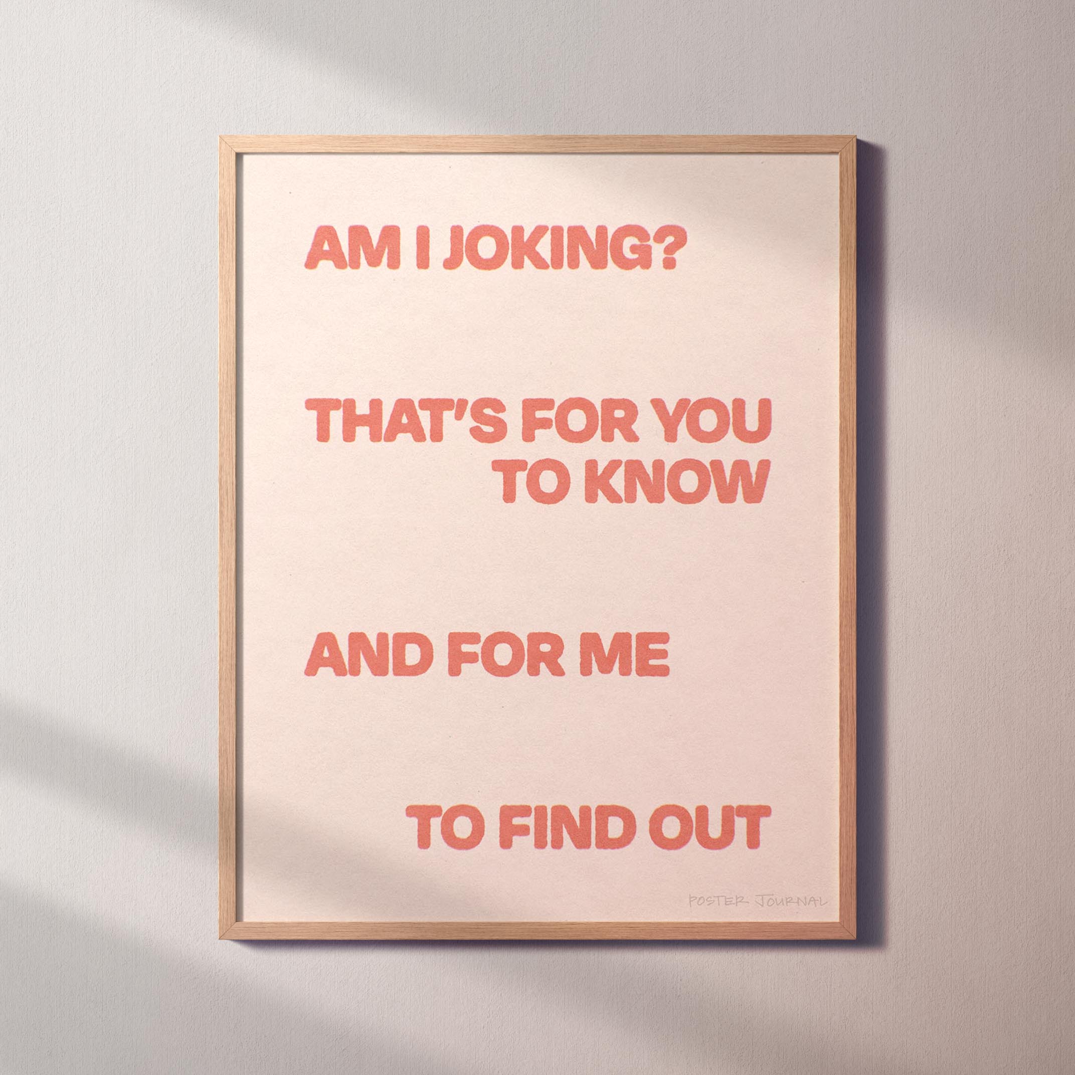 JOKING PRINT