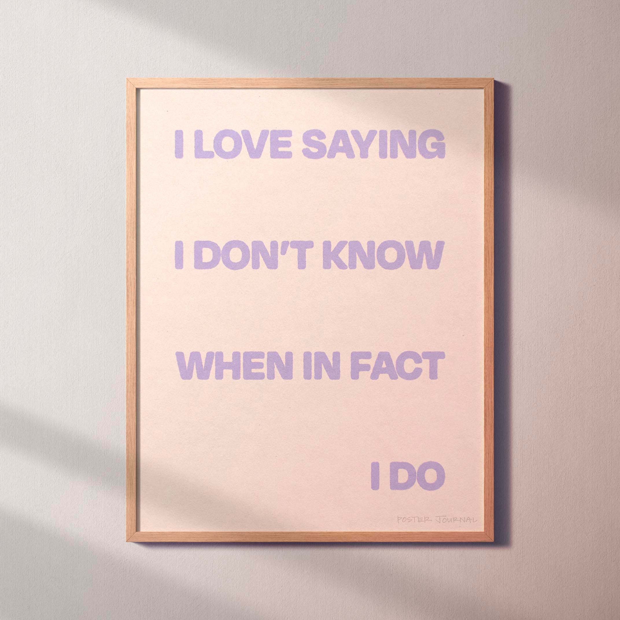 SAYING PRINT
