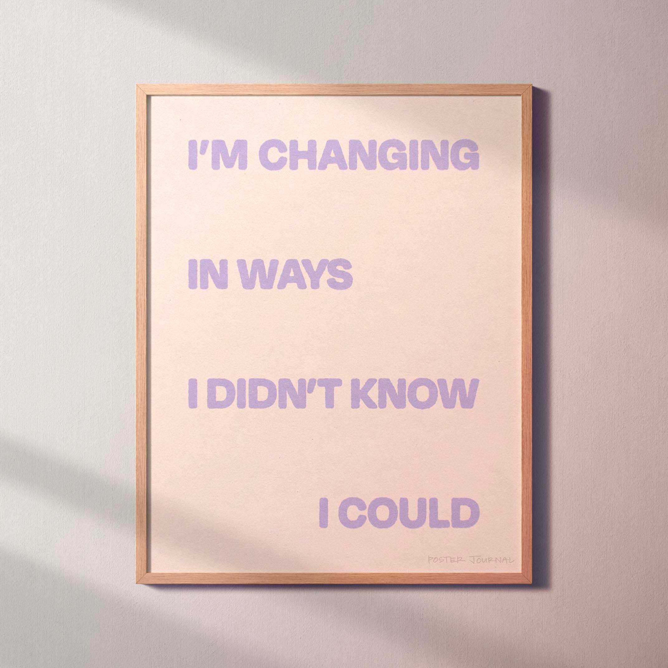 CHANGING PRINT